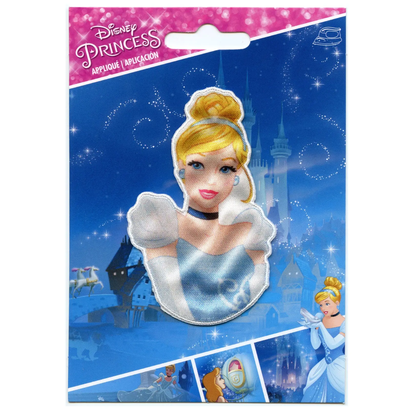 Officially Licensed Disney Princess Cinderella Portrait Iron on Applique FotoPatch - Image 2