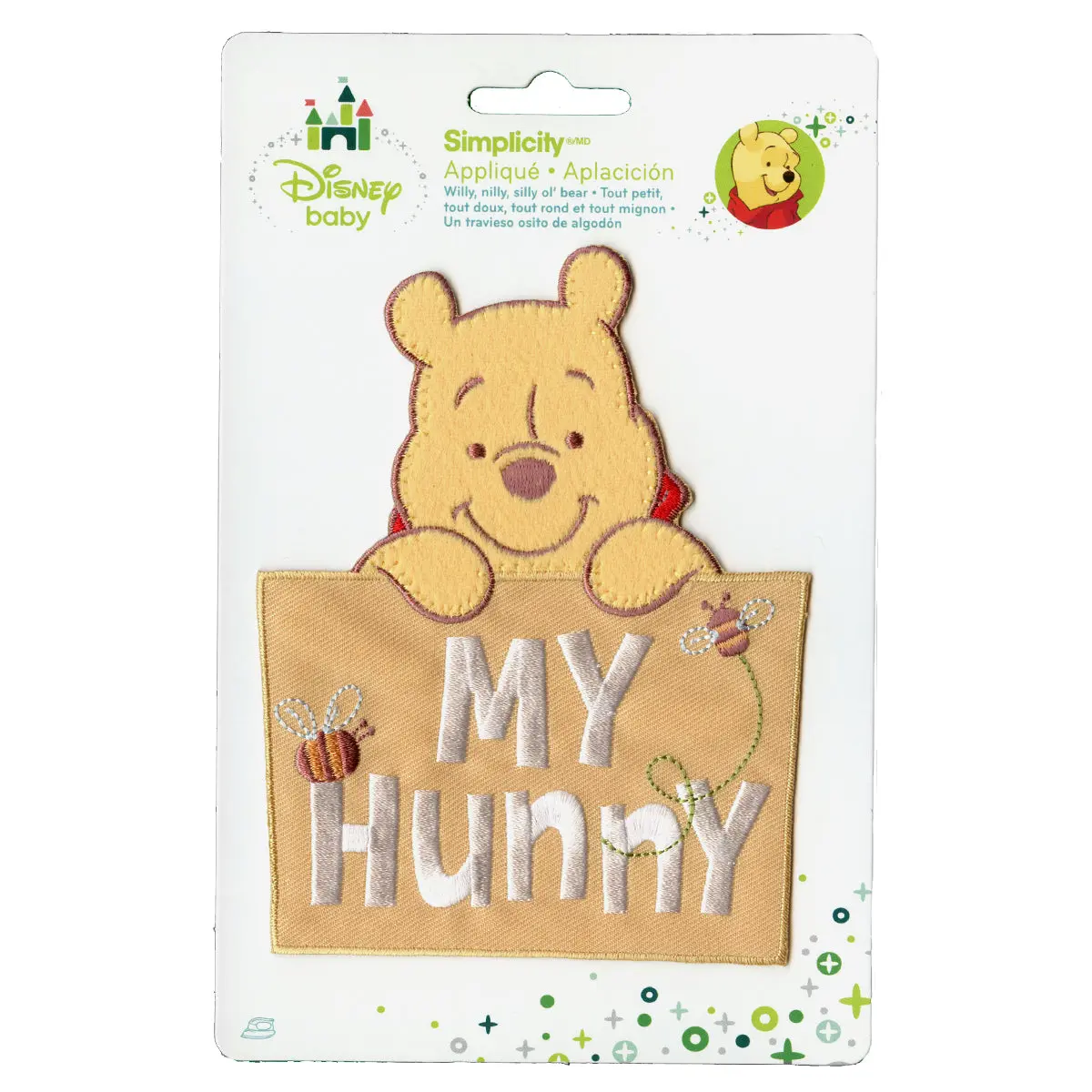 Disney Winnie The Pooh "My Hunny" Embroidered Applique Iron On Patch - Image 2