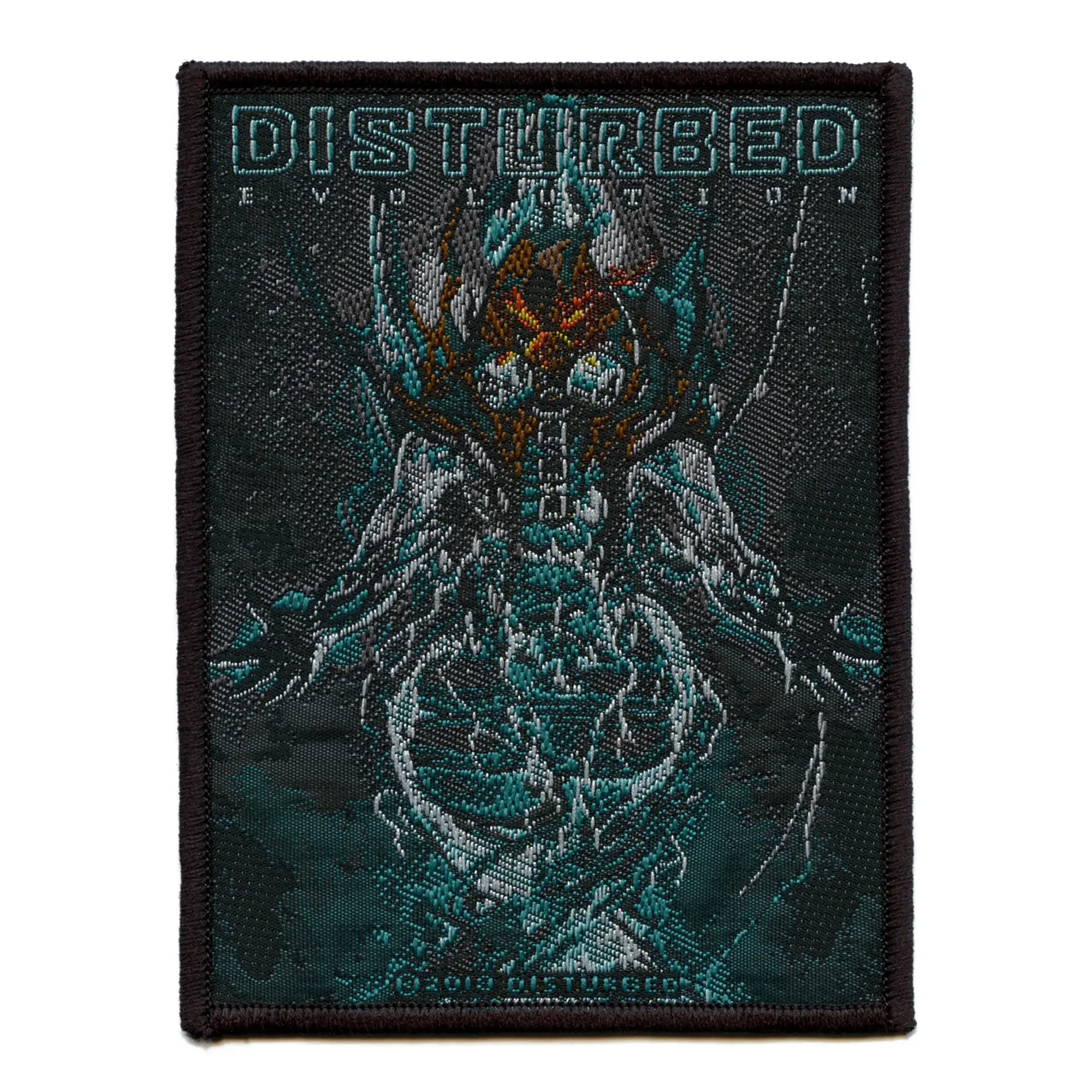 Disturbed Evolution Hooded Patch 2018 Studio Art Woven Sew On