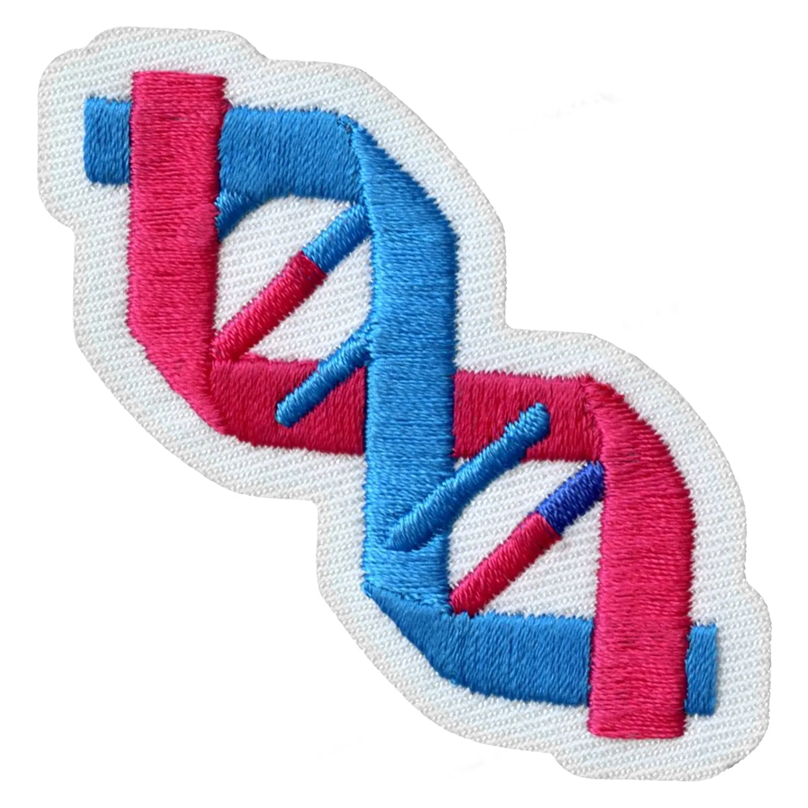 DNA Strand Embroidered Iron On Patch