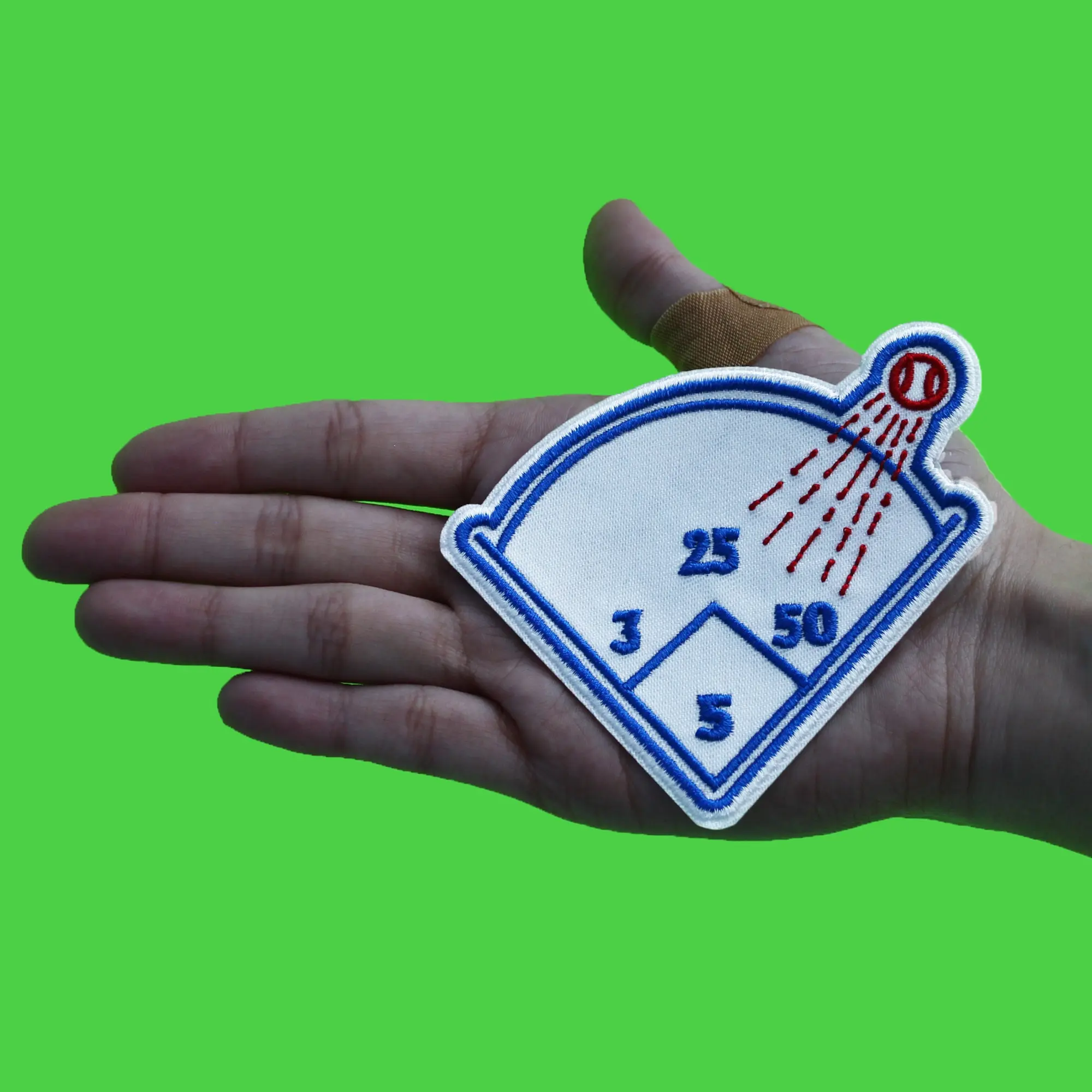 Los Angeles Baseball Patch Homerun Diamond Sports Parody Embroidered Iron On - Image 2