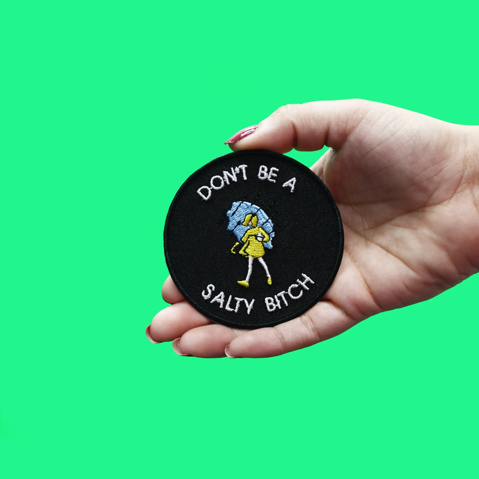 Don't Be A Salty B*tch Iron On Patch - Image 2