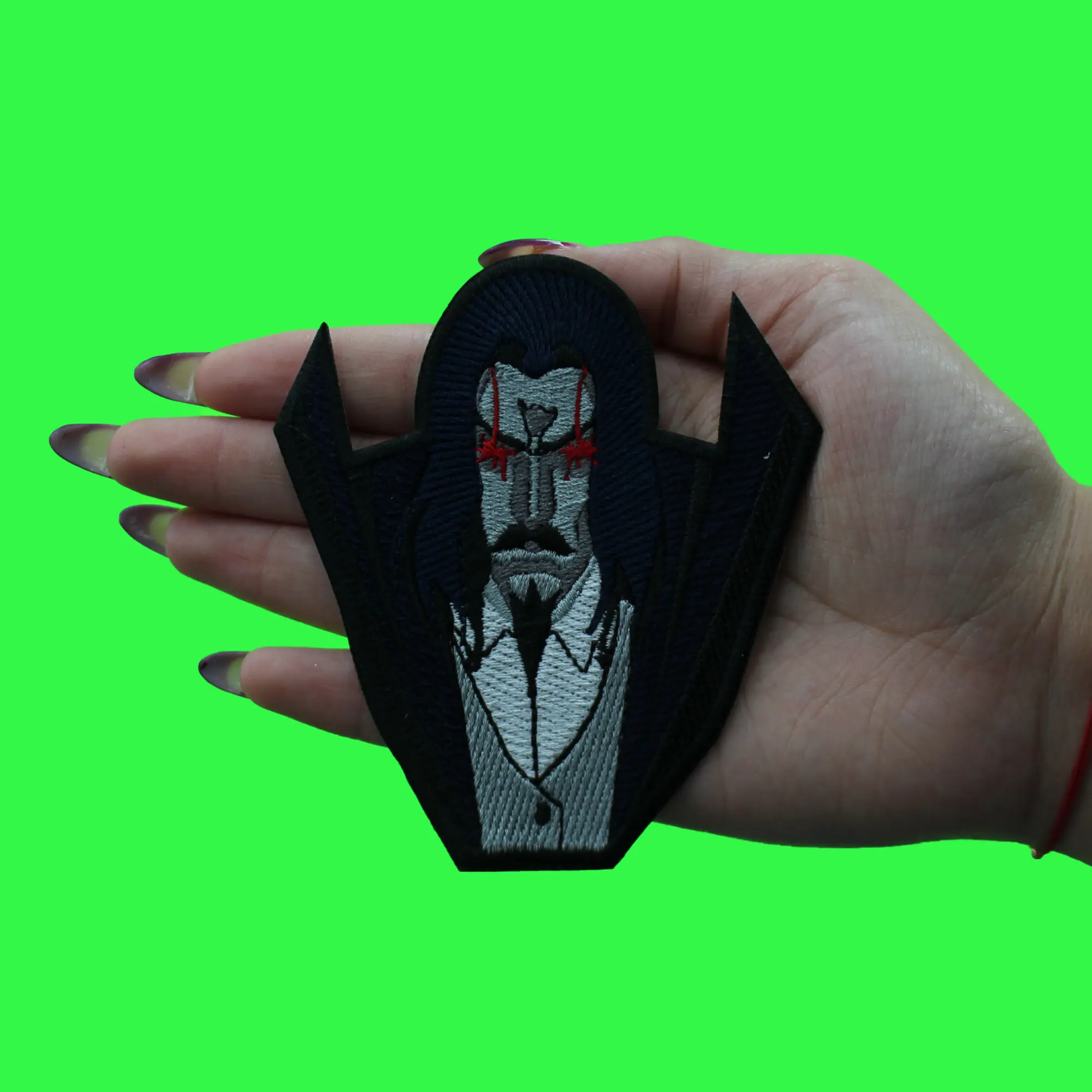Dracula Vampire Character Patch TV Show Animation Embroidered Iron On - Image 2
