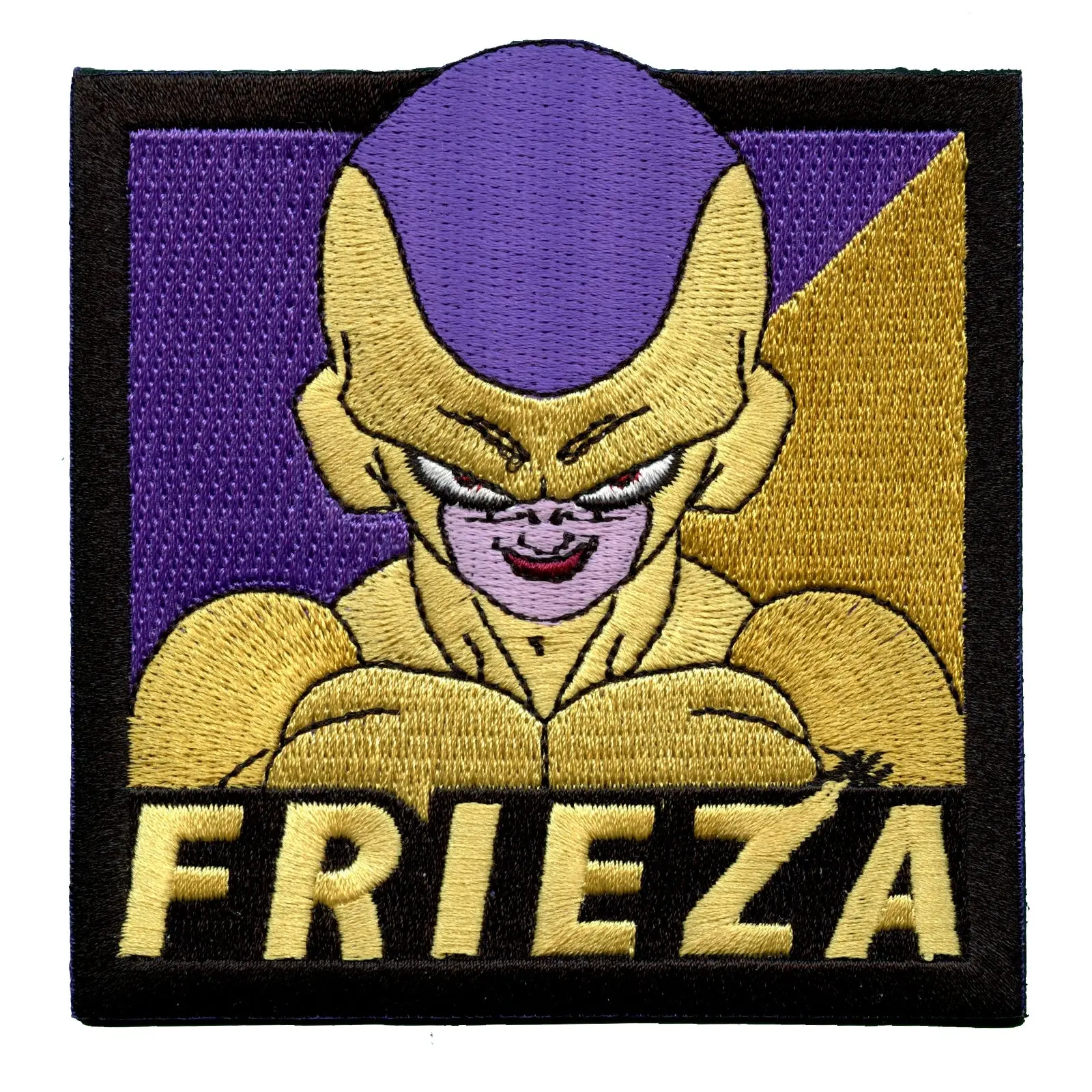Dragon Ball Super Broly SSGSS Frieza Anime Square Embroidered Patch