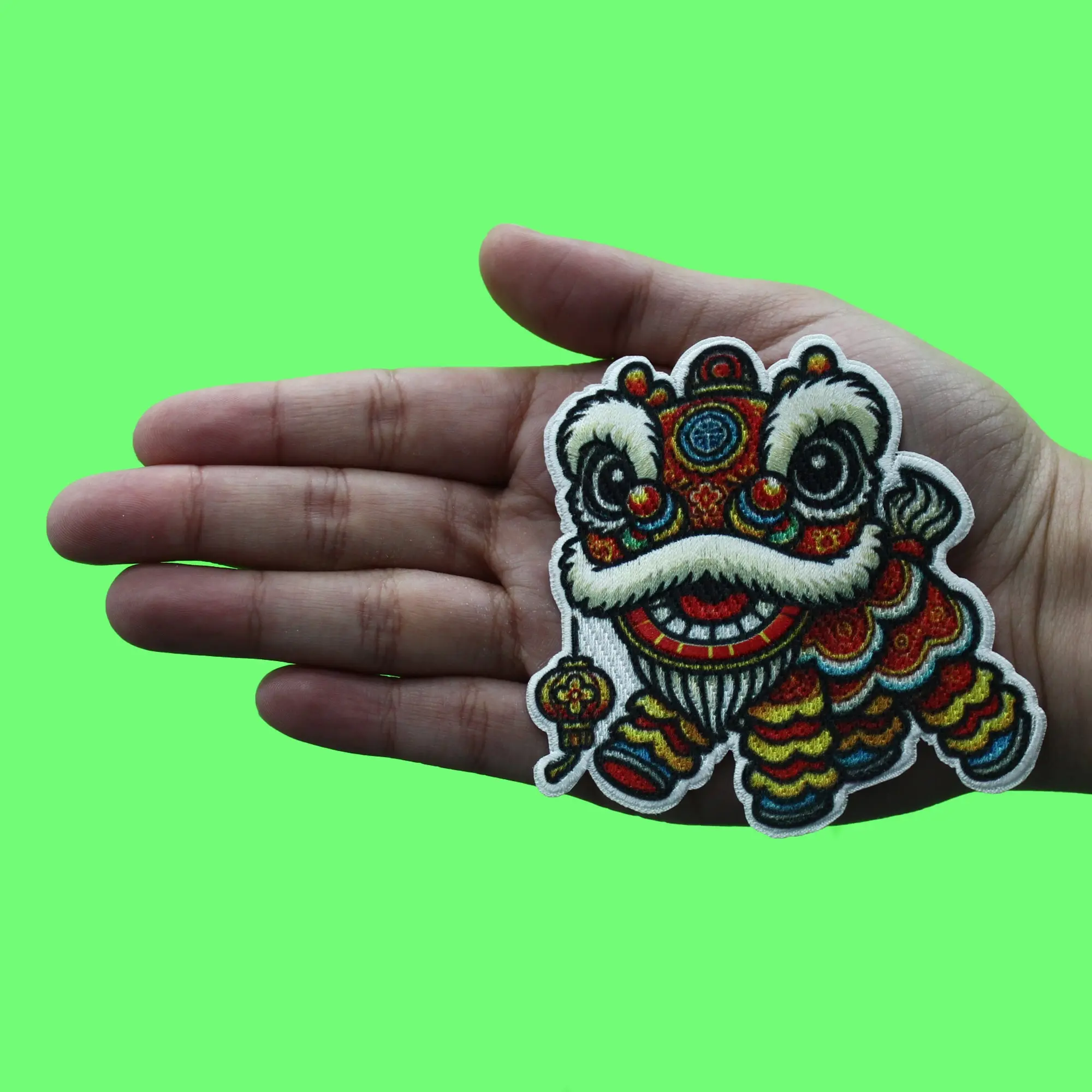 Dragon Dance Performance Patch Chinese New Year Sublimated Embroidery Iron-On - Image 2