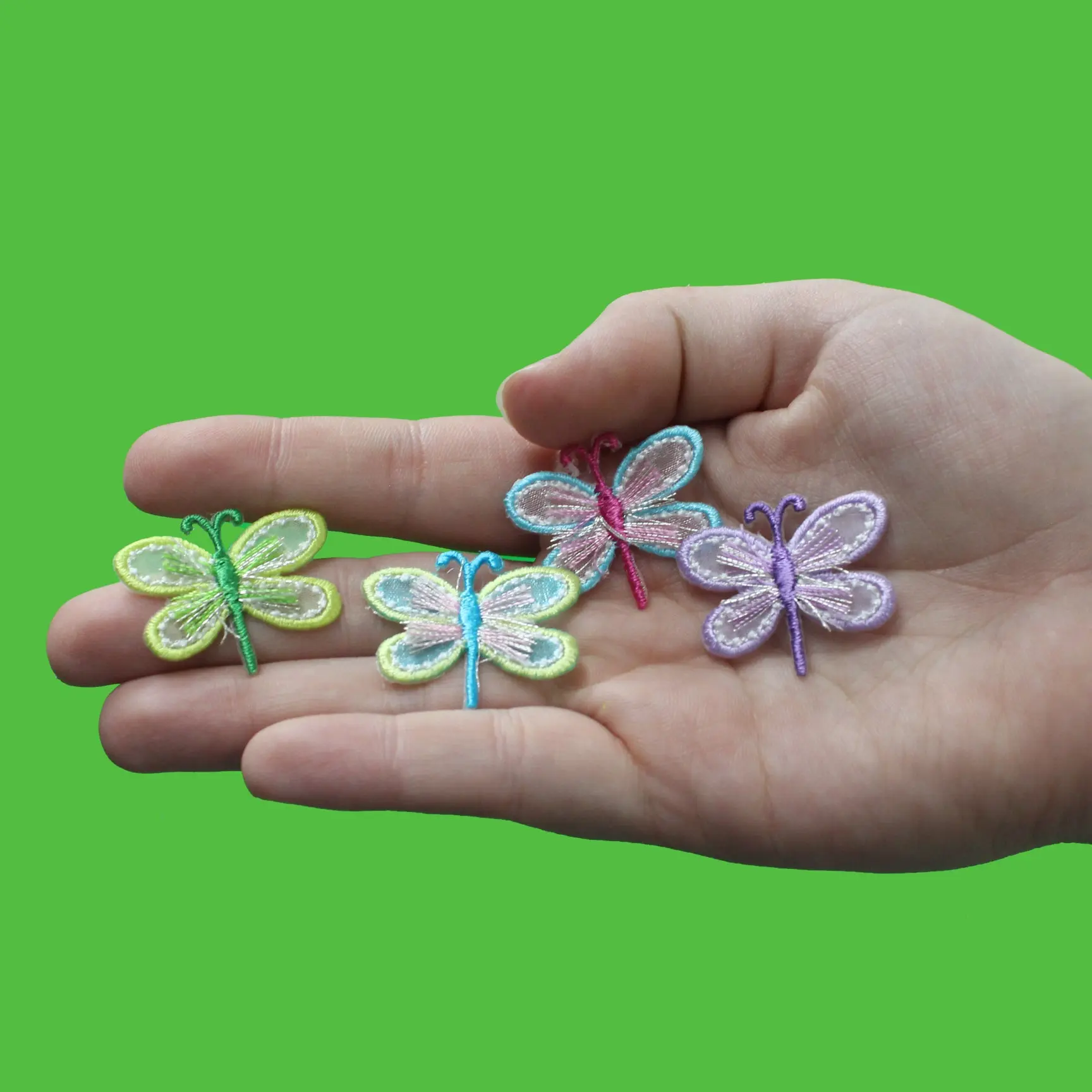 Pastel Dragonflies Combo Embroidered Iron On Patches - Image 2