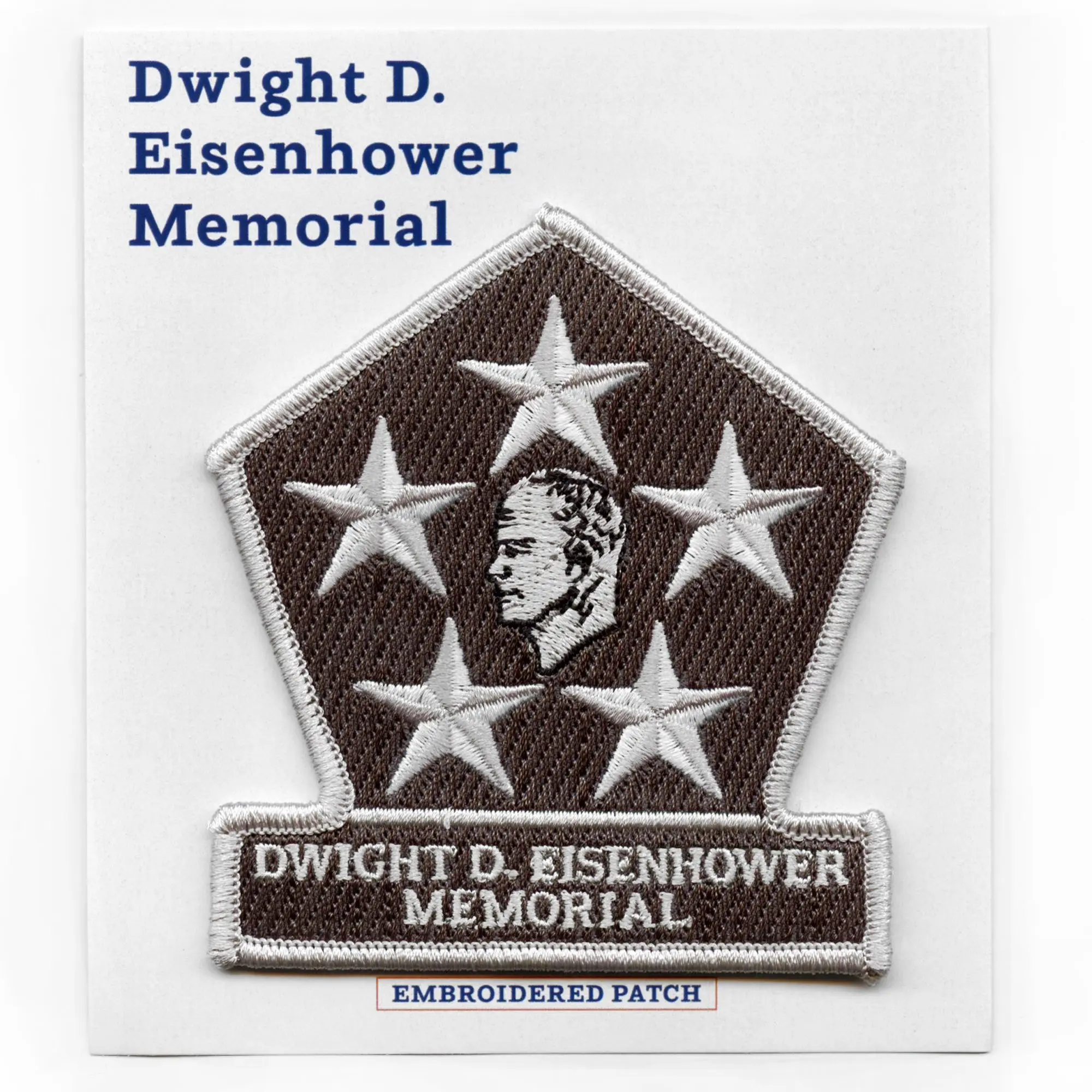 Dwight D. Eisenhower Memorial Patch Patch World War II Travel Embroidered Iron On - Image 2