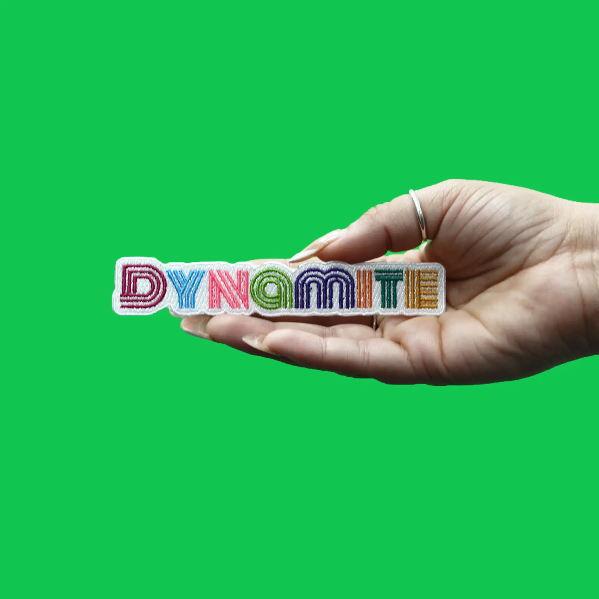 Dynamite Neon Patch KPOP Song Embroidered Iron On - Image 2