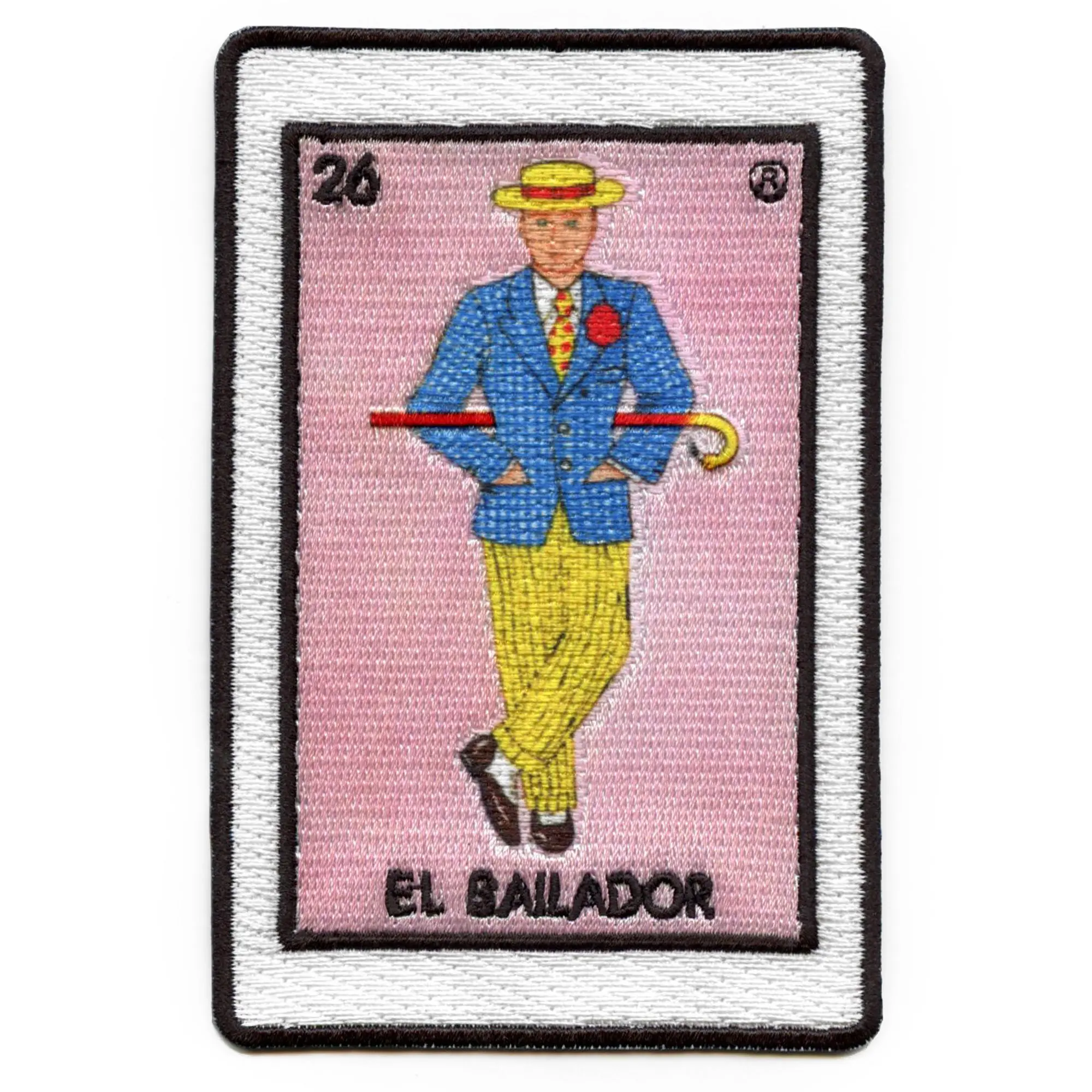 El Bailador 26 Patch Dancer Mexican Loteria Card Sublimated Embroidery Iron On - Image 2