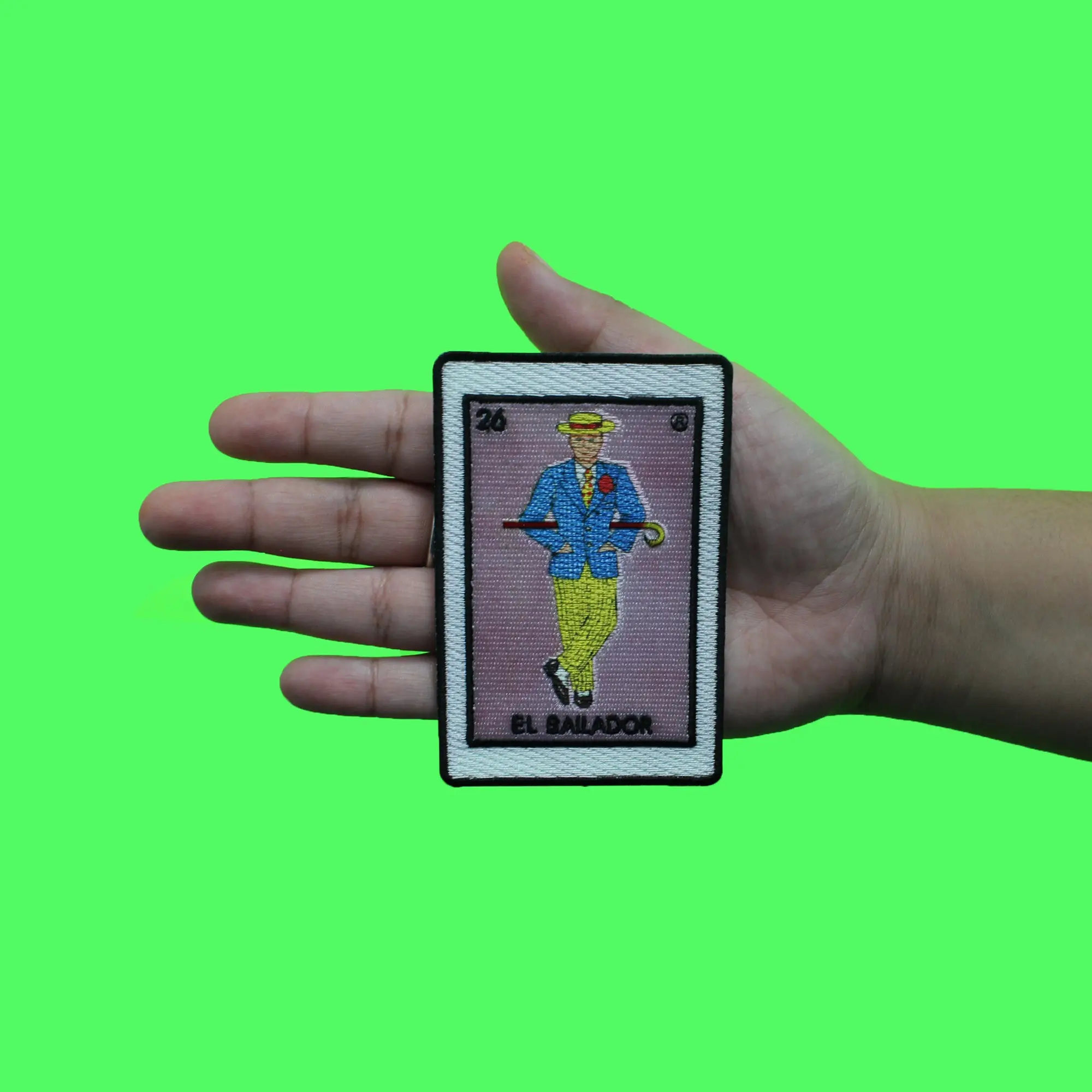El Bailador 26 Patch Dancer Mexican Loteria Card Sublimated Embroidery Iron On - Image 3