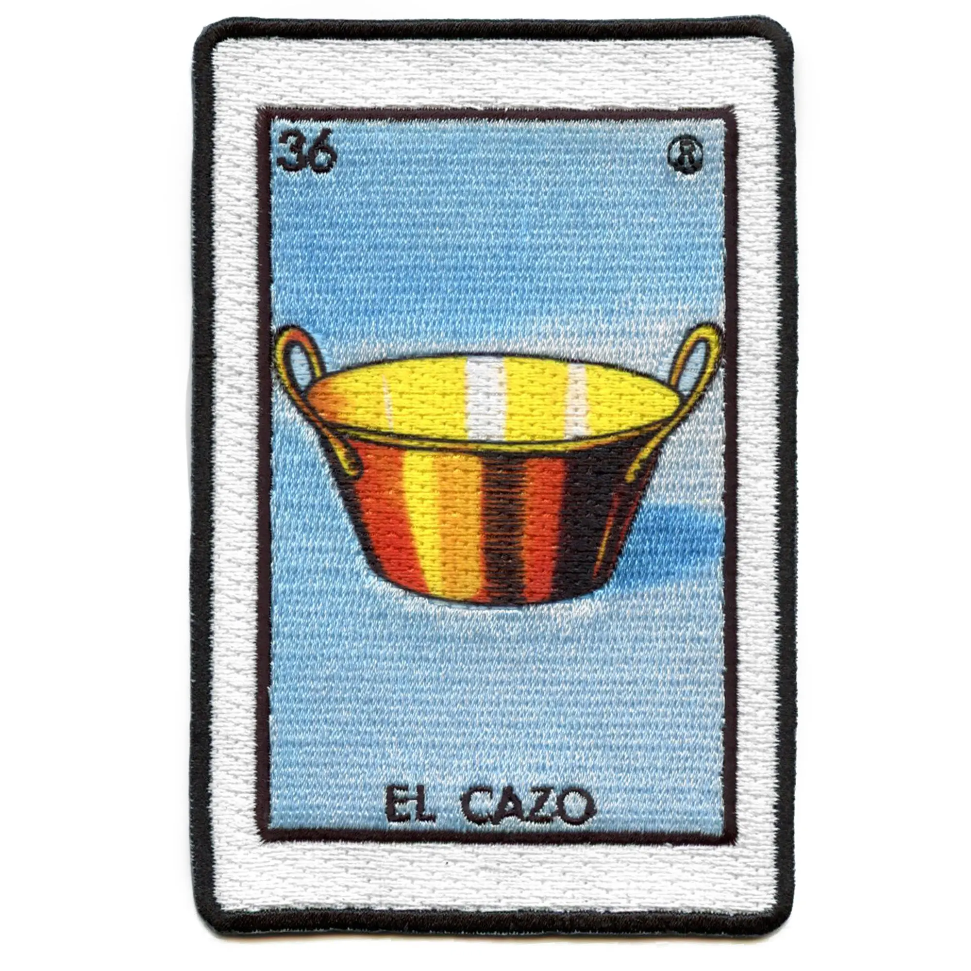 El Cazo 36 Patch Saucepan Mexican Loteria Card Sublimated Embroidery Iron On - Image 2