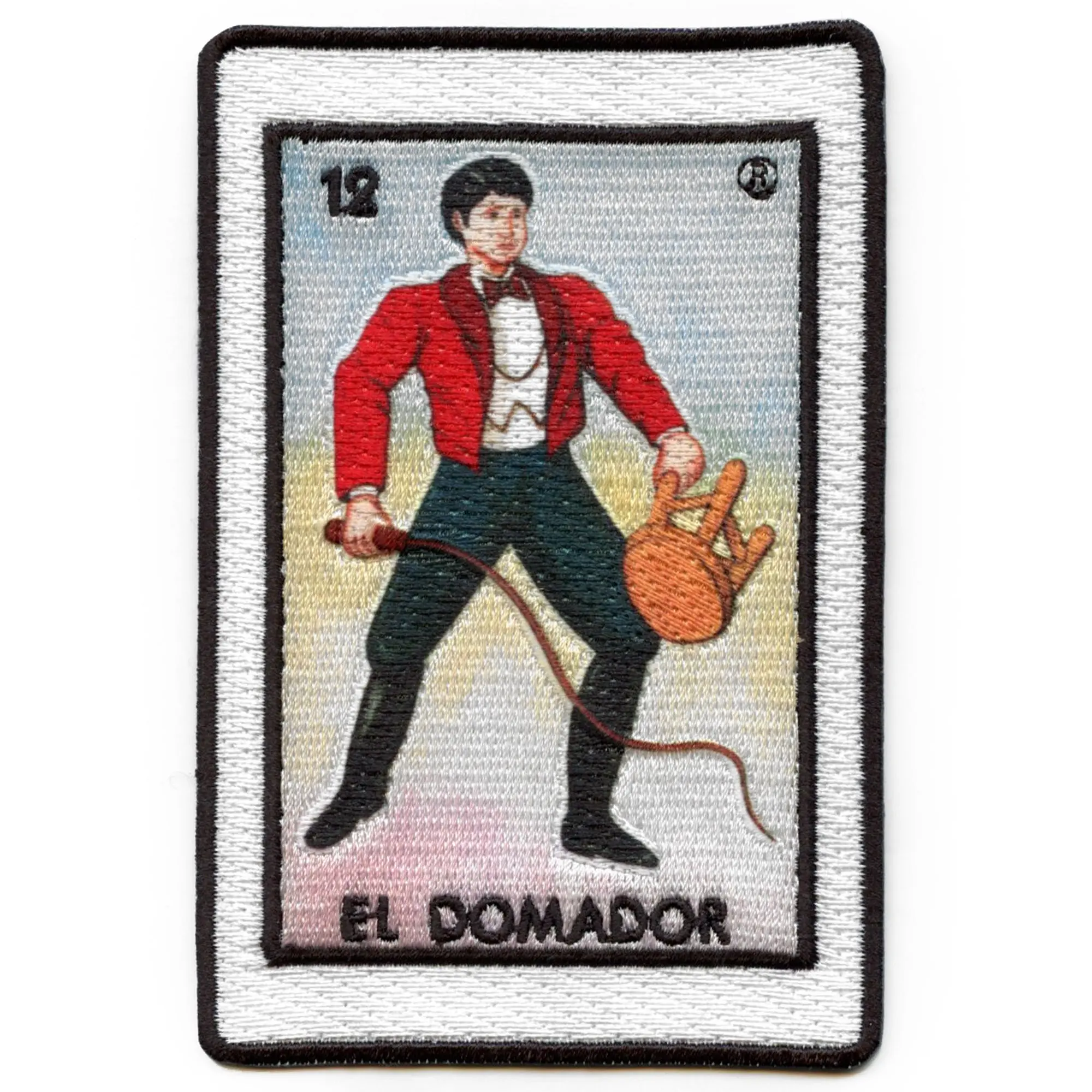 El Domador 12 Patch Tamer Mexican Loteria Card Sublimated Embroidery Iron On - Image 2