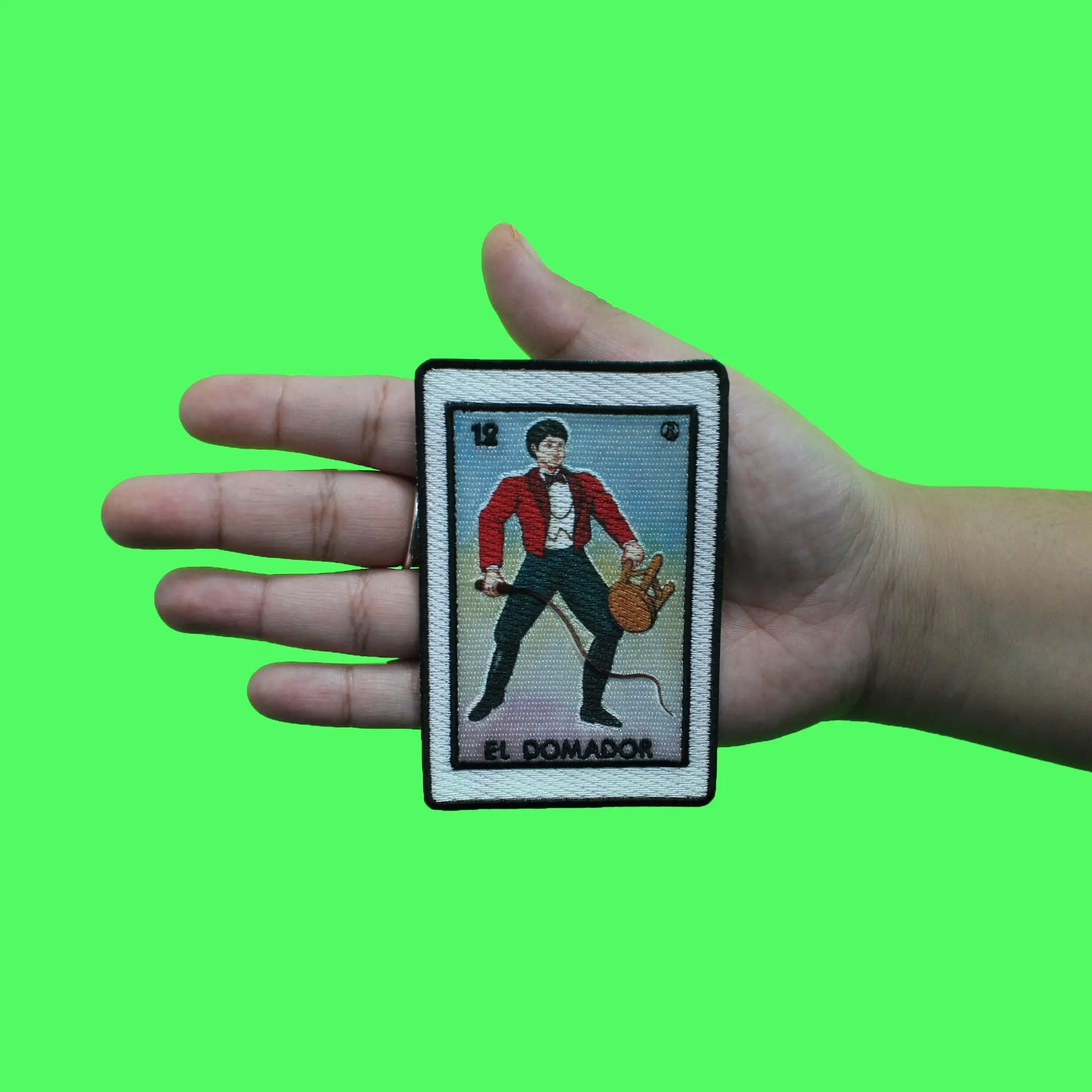 El Domador 12 Patch Tamer Mexican Loteria Card Sublimated Embroidery Iron On - Image 3