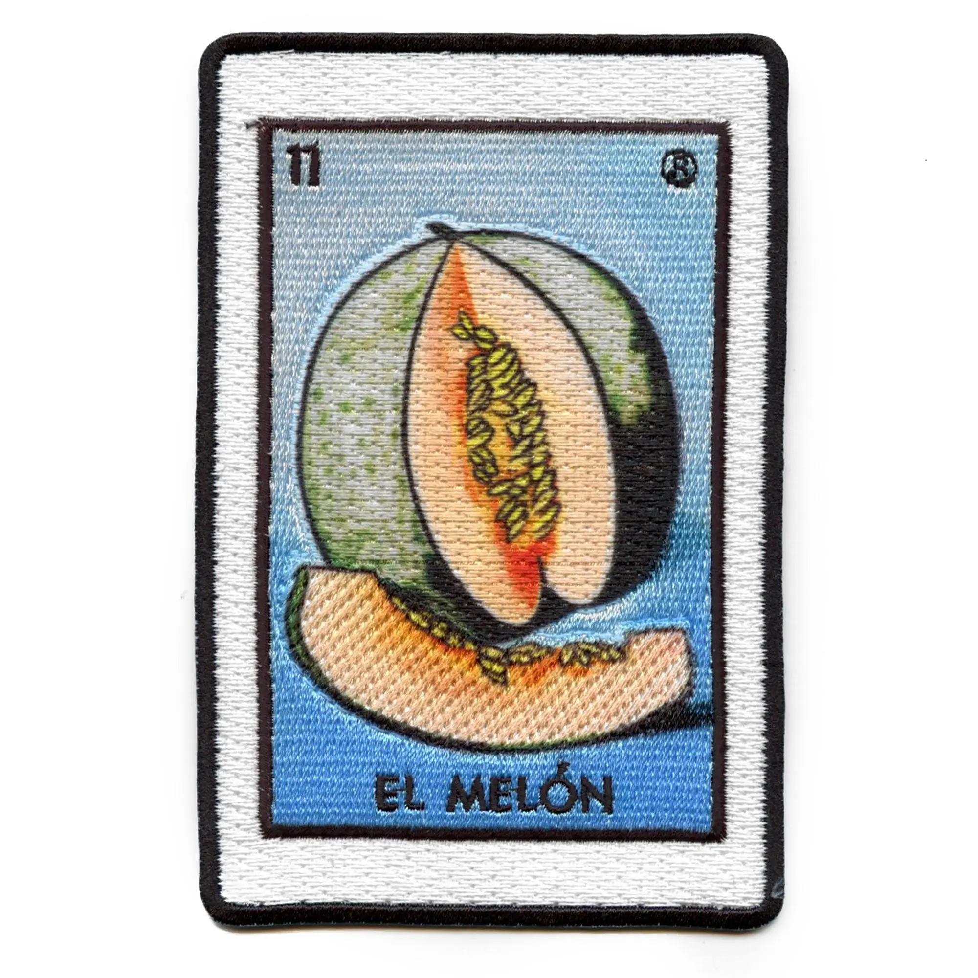 El Melon 11 Patch Mexican Loteria Card Sublimated Embroidery Iron On - Image 2