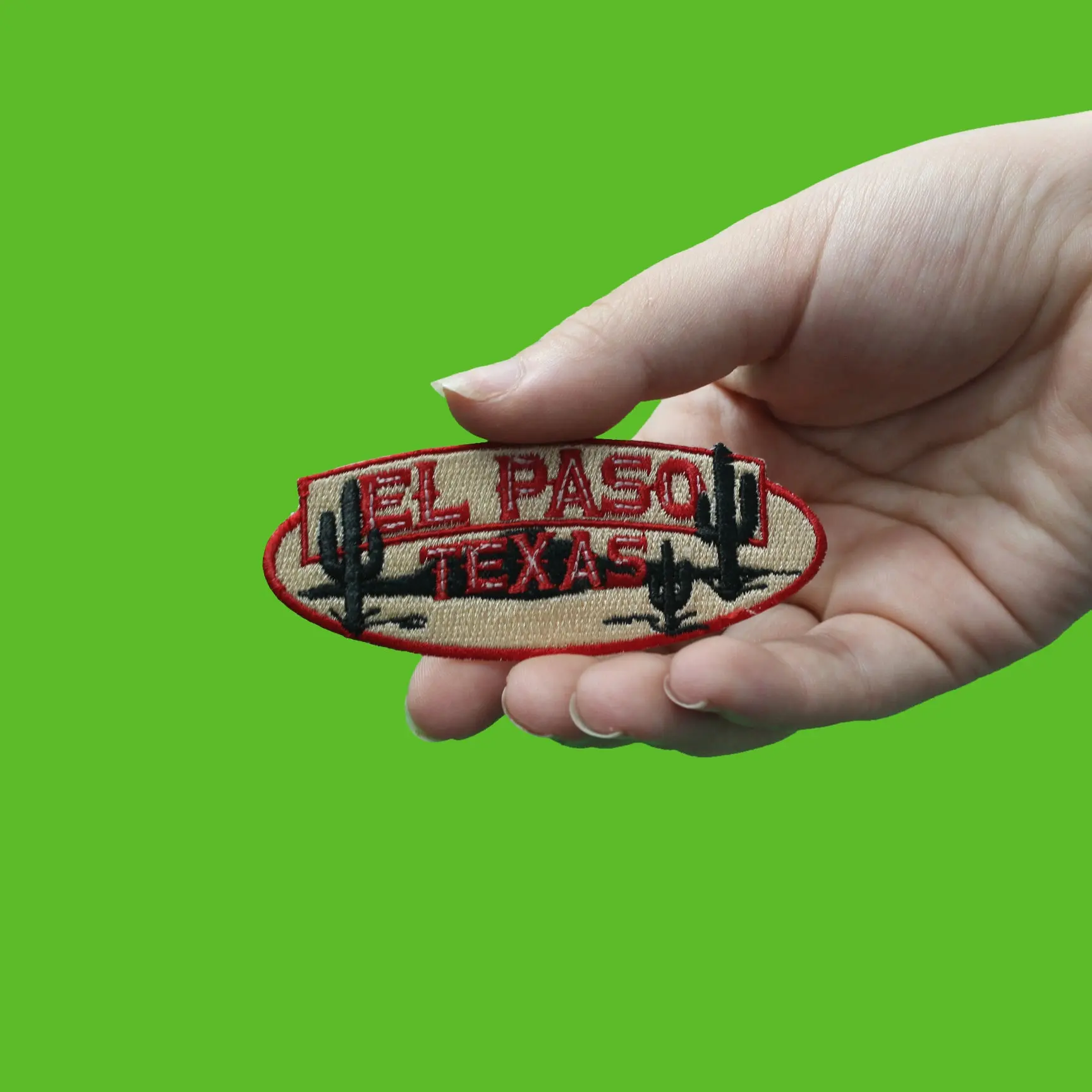 El Paso Texas Logo With Cacti Embroidered Iron On Patch - Image 2