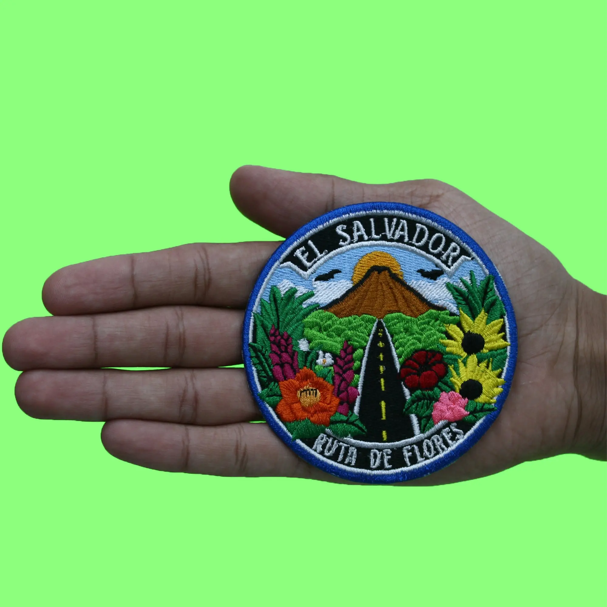 El Salvador Travel Patch Ruta De Flores Embroidered Iron On - Image 2