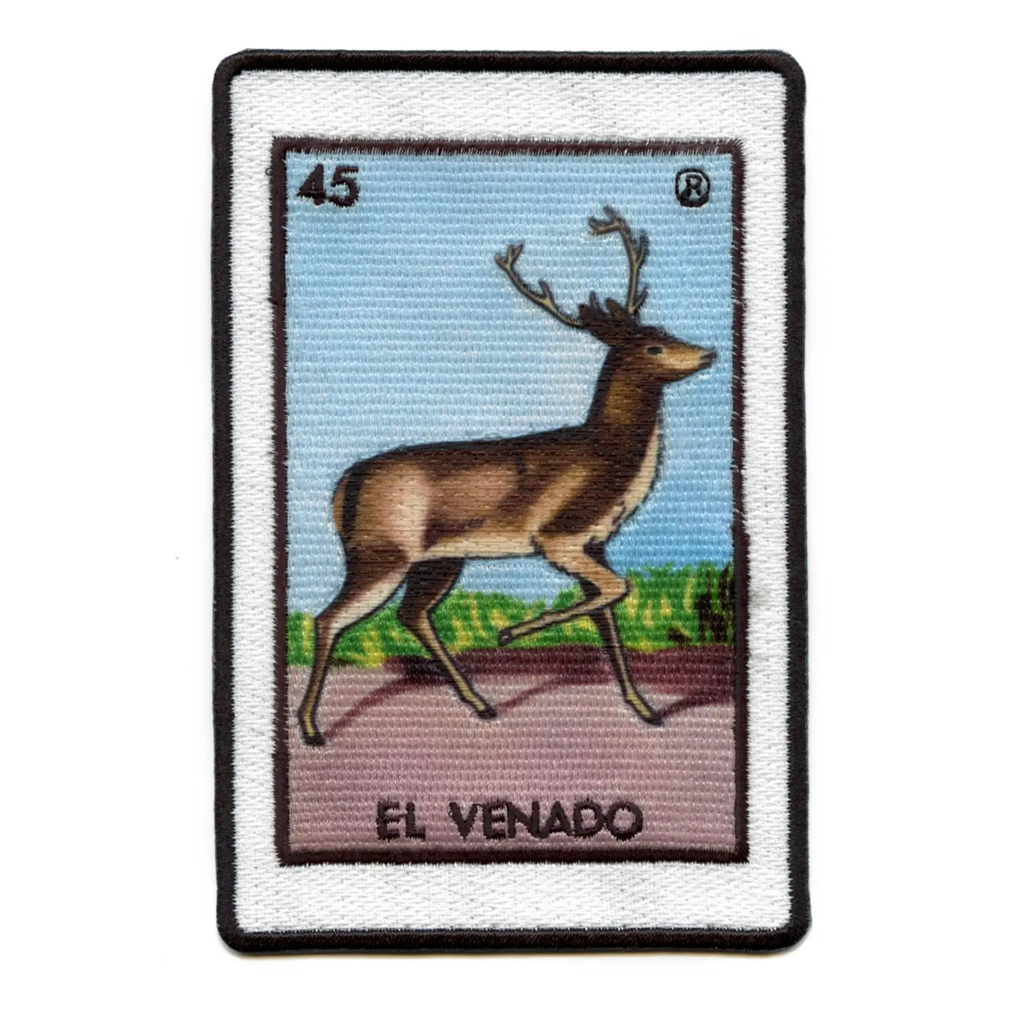 El Venado 45 Patch Deer Mexican Loteria Card Sublimated Embroidery Iron On - Image 2