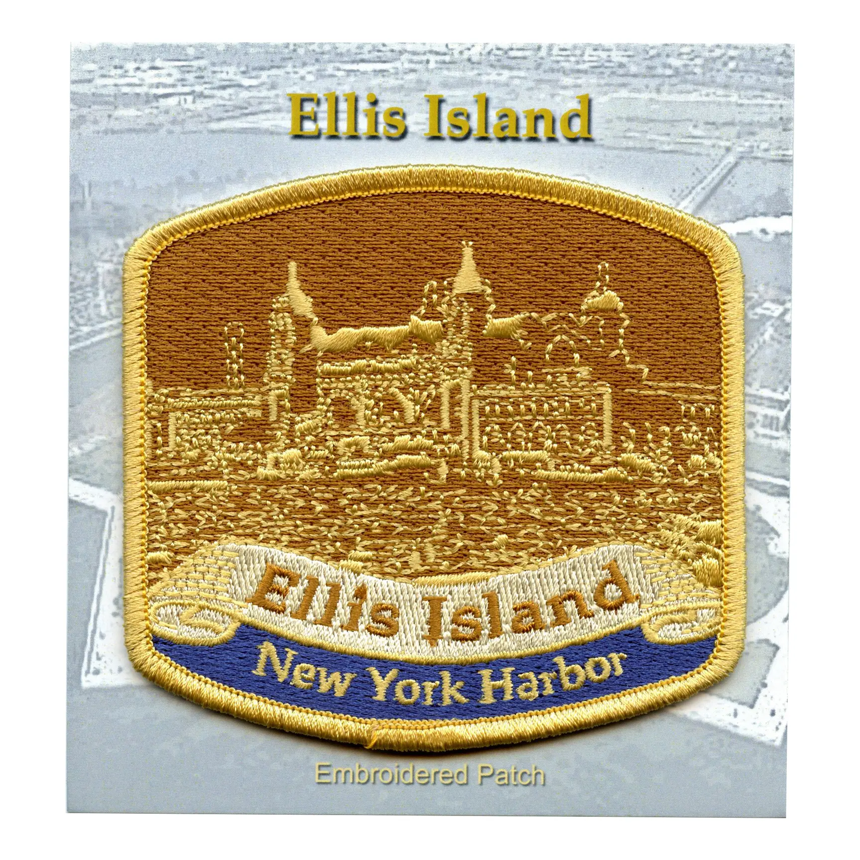 Ellis Island National Park Travel Patch New York Harbor Embroidered Iron On - Image 2