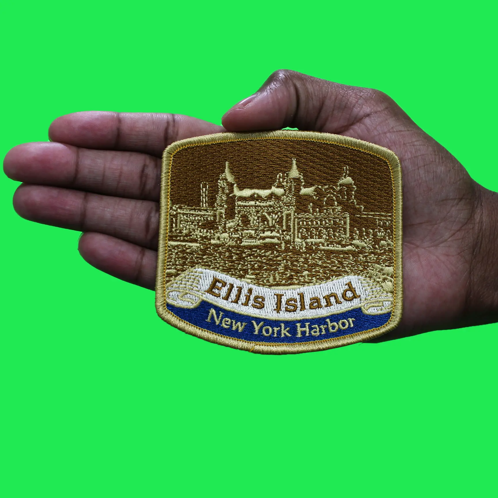 Ellis Island National Park Travel Patch New York Harbor Embroidered Iron On - Image 3