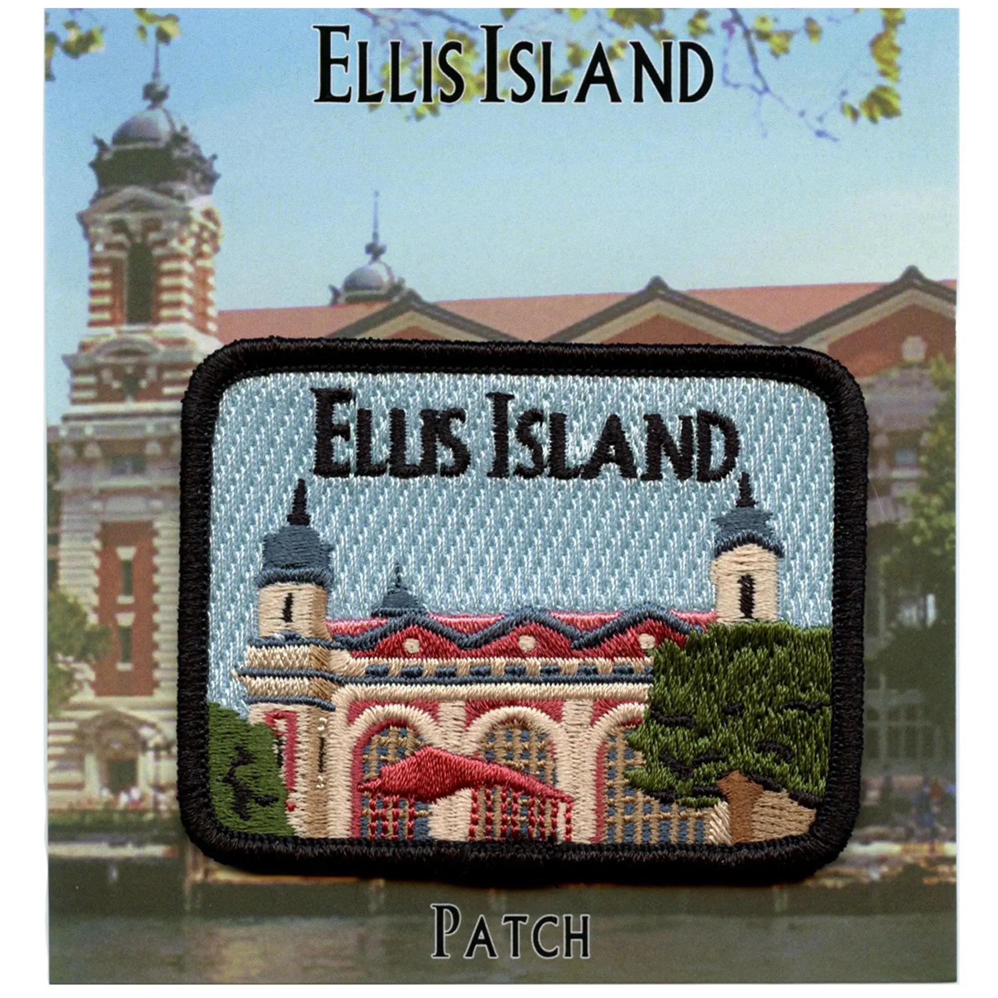 Ellis Island Harbor Patch New York Travel Embroidered Iron On - Image 2