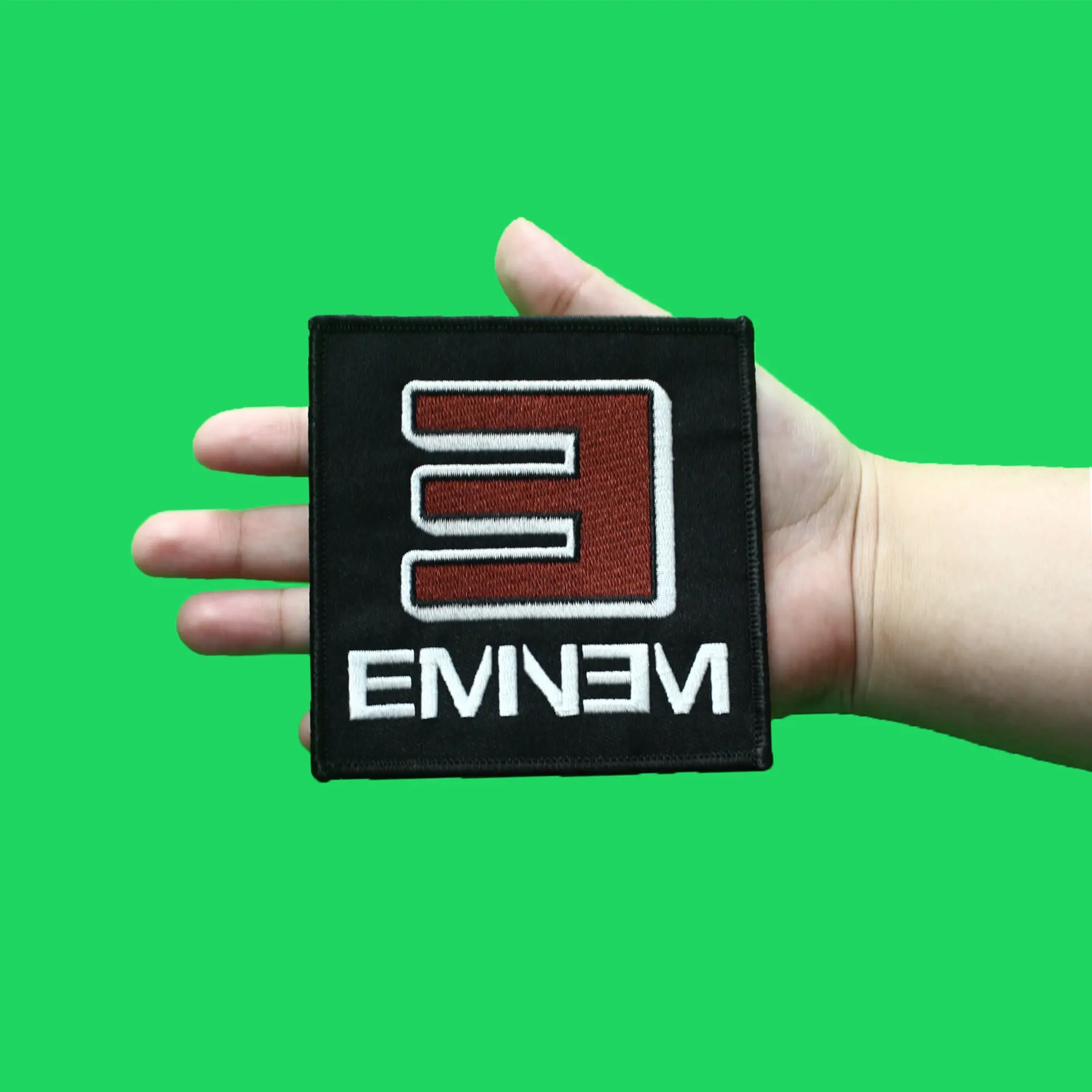 Eminem Reversed E Logo Patch Hip Hop Rapper Album Embroidered Iron On - Image 2