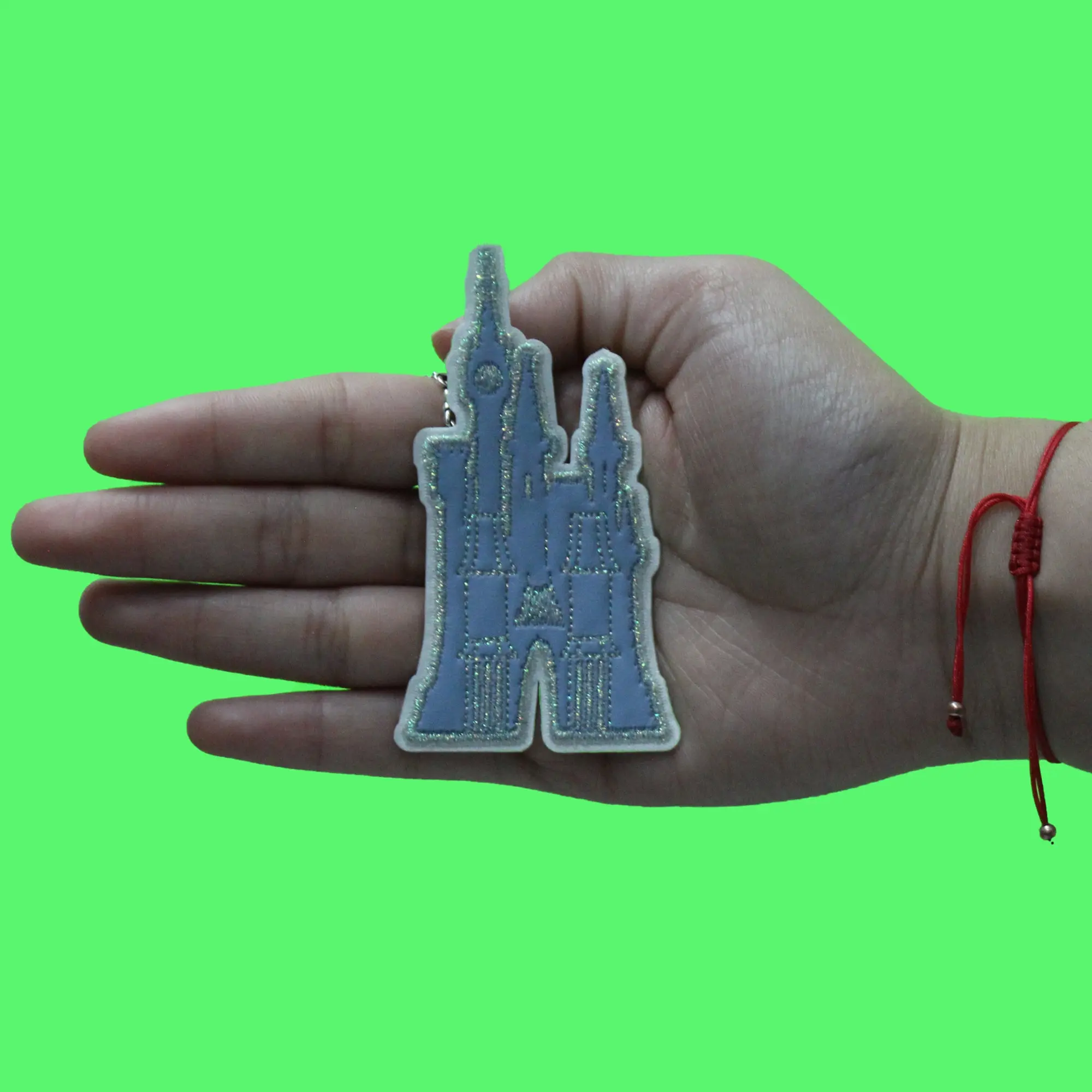 Enchanted Cinderella Castle Patch Magical Iconic Leather Iron On - Image 3