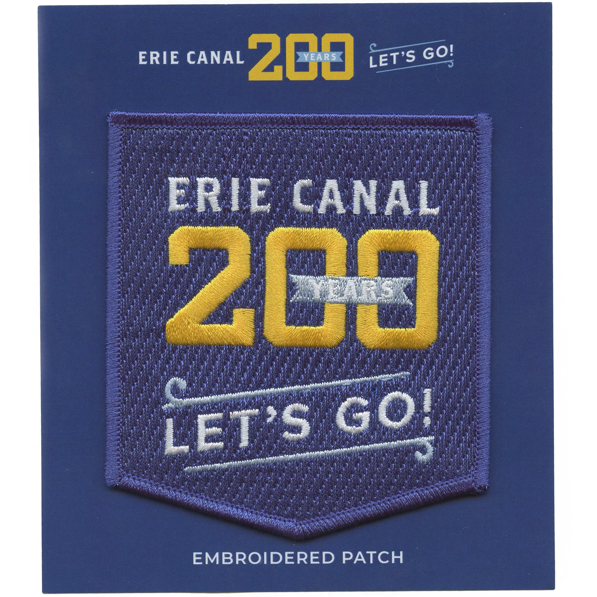 Erie Canal 200 Years National Park Travel Patch Embroidered Iron On Patch - Image 2