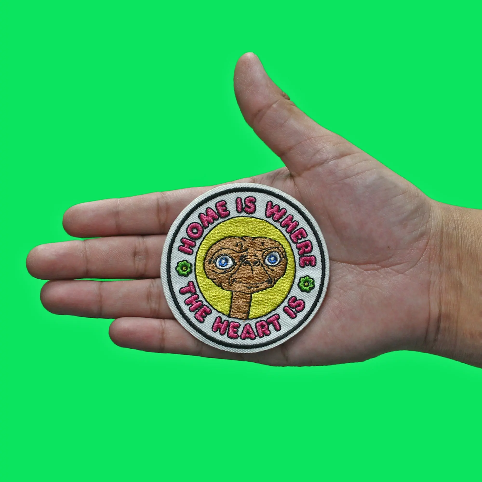 ET Home is Where The Heart is Patch Nostalgic Alien Movie Embroidered Iron On - Image 3