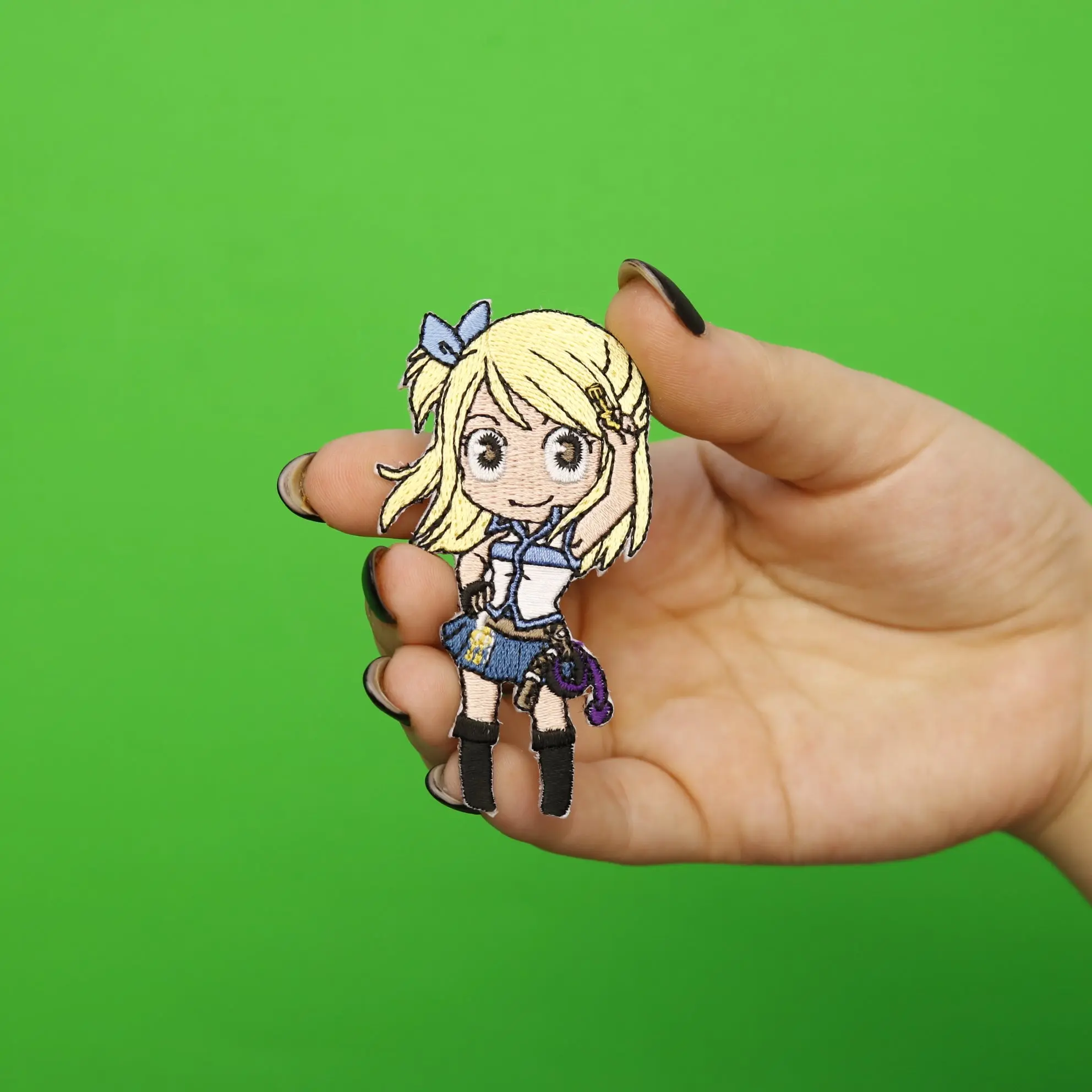 Fairytail Anime Lucy With Key Embroidered Iron On Patch - Image 2