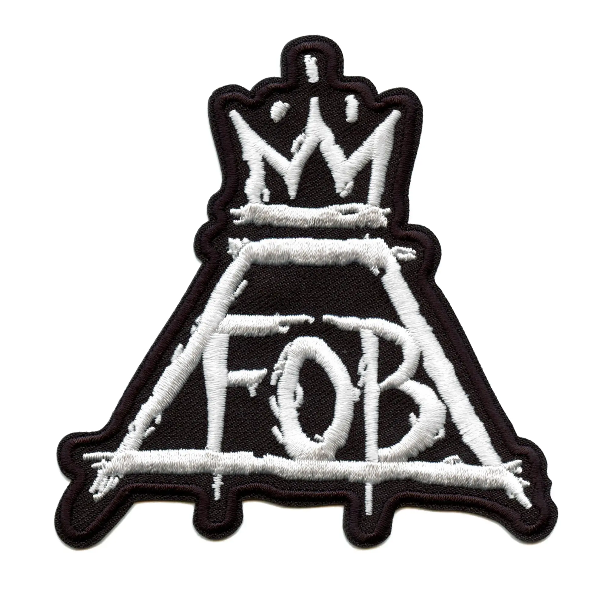 Fall Out Boy Patch FOB Crown Logo Embroidered Iron On