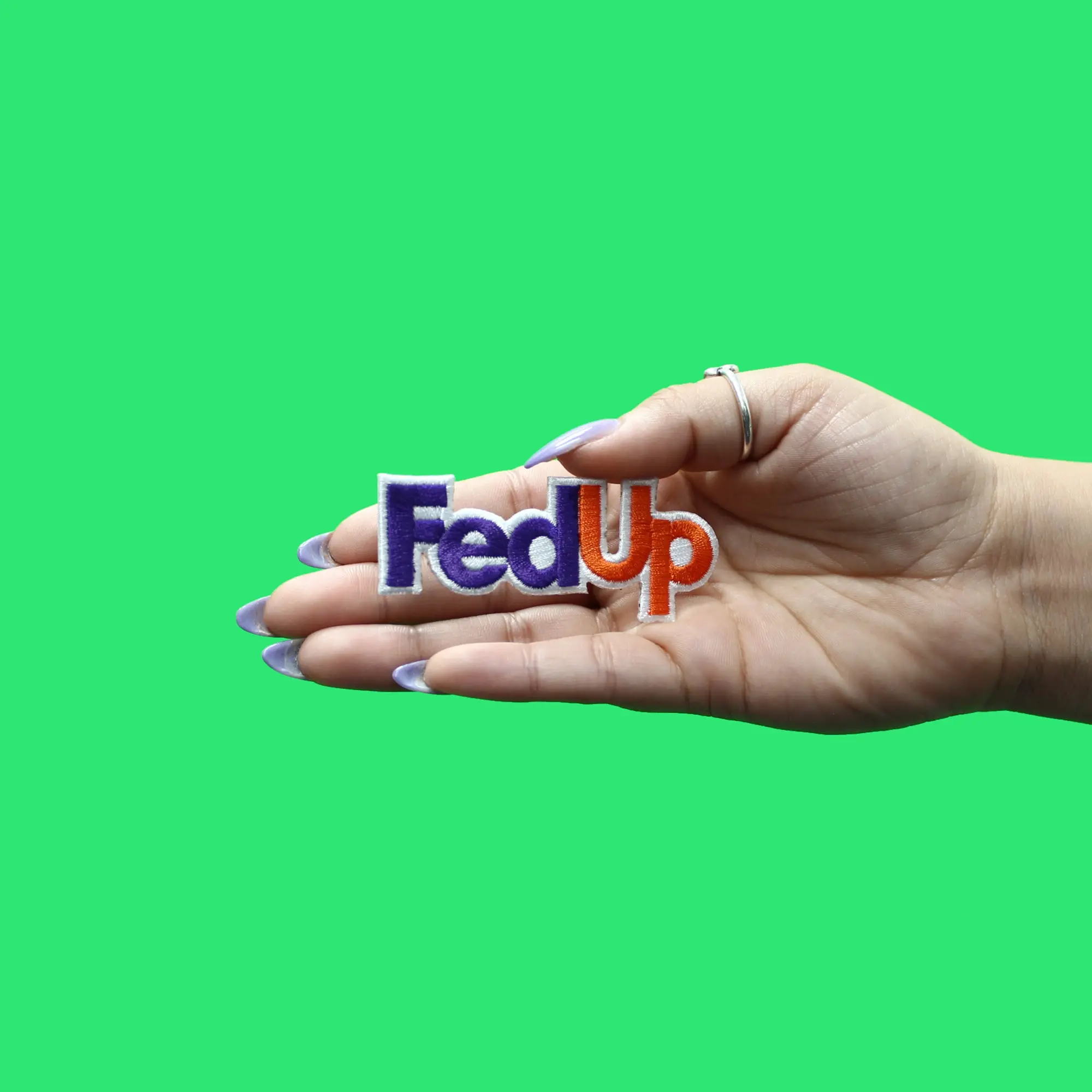 FedUp Patch Mail Carrier Parody Embroidered Iron On - Image 2