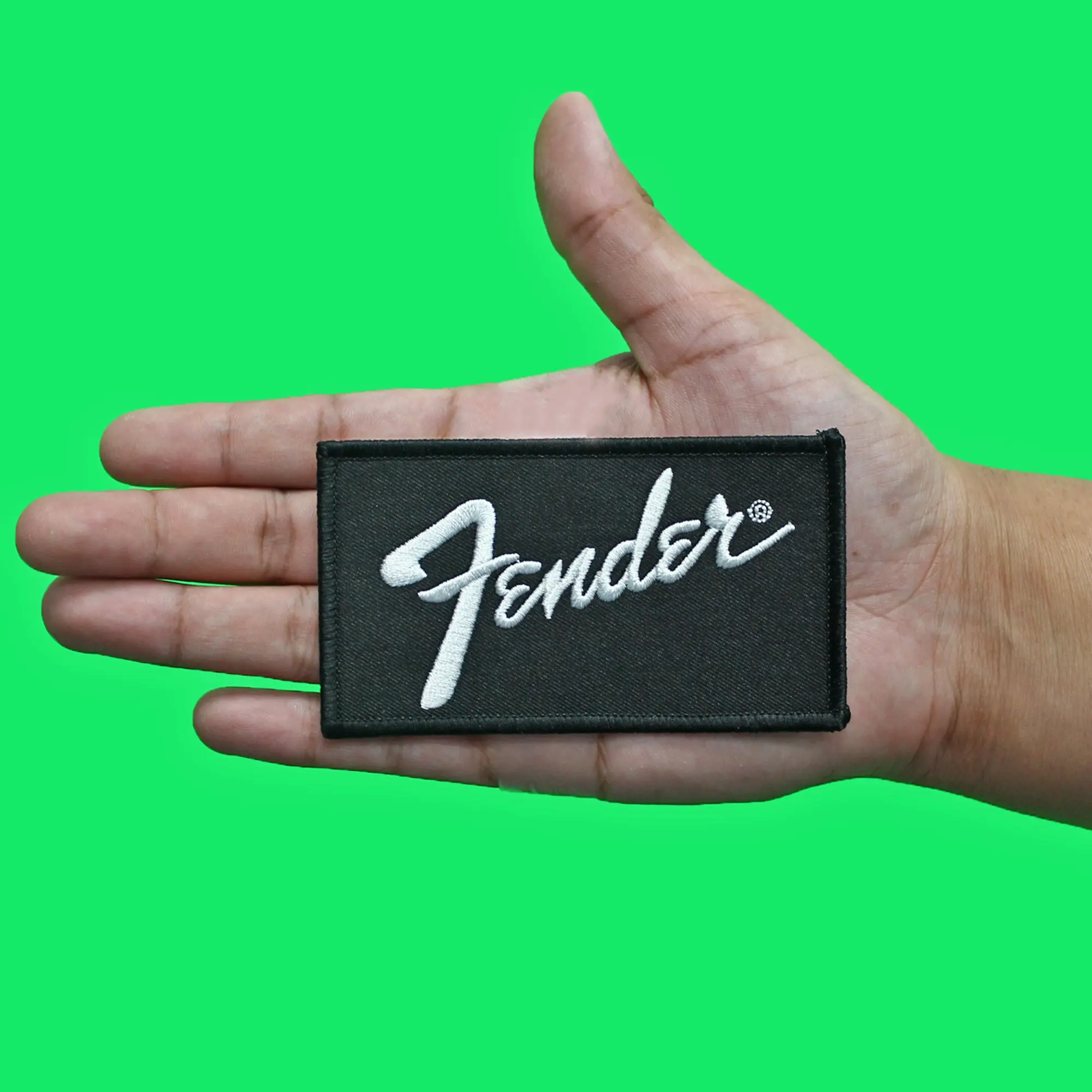 Fender Standard Logo Patch Guitar Brand Embroidered Iron On - Image 2