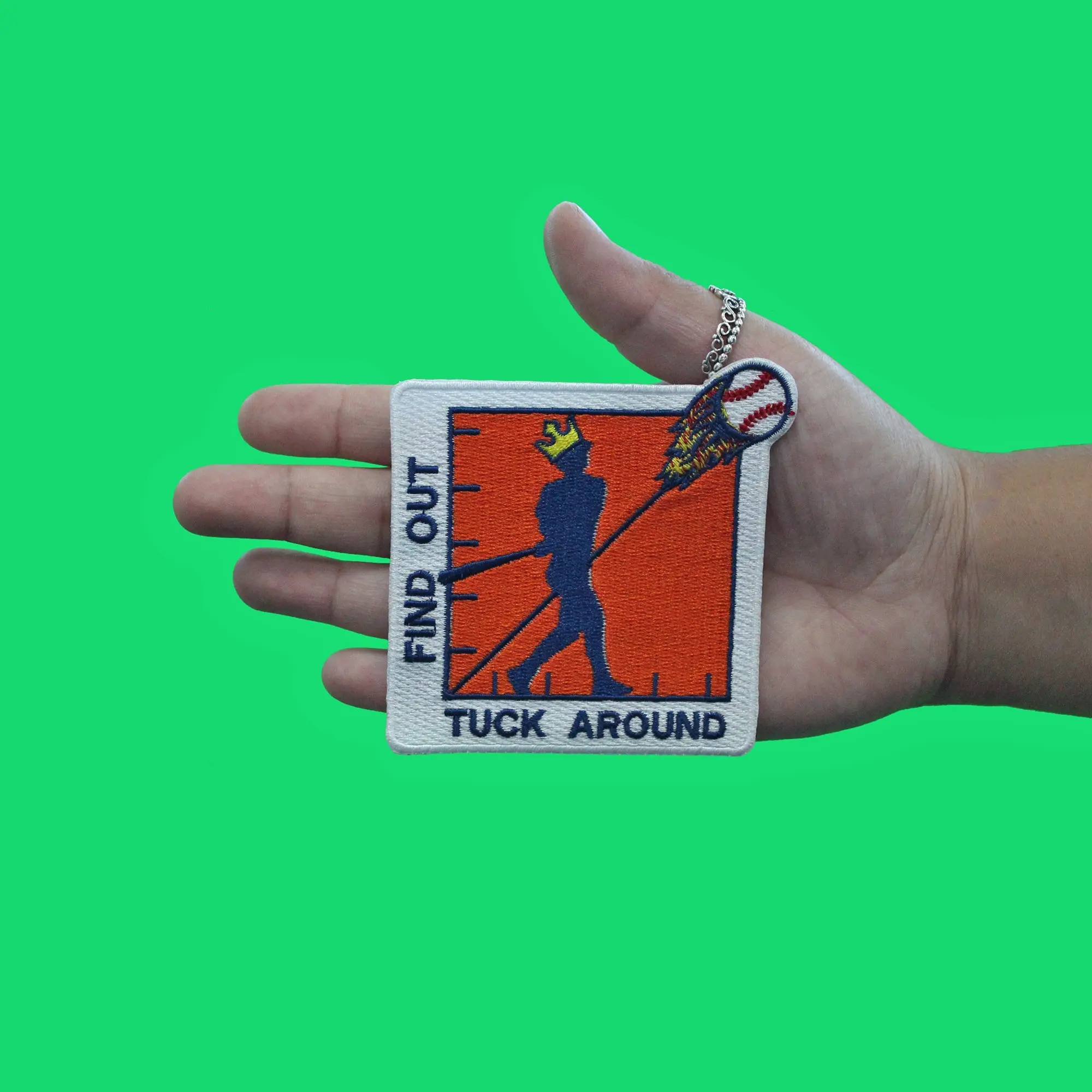 Tuck Around Find Out Patch Houston Sports Baseball Embroidered Iron On - Image 2
