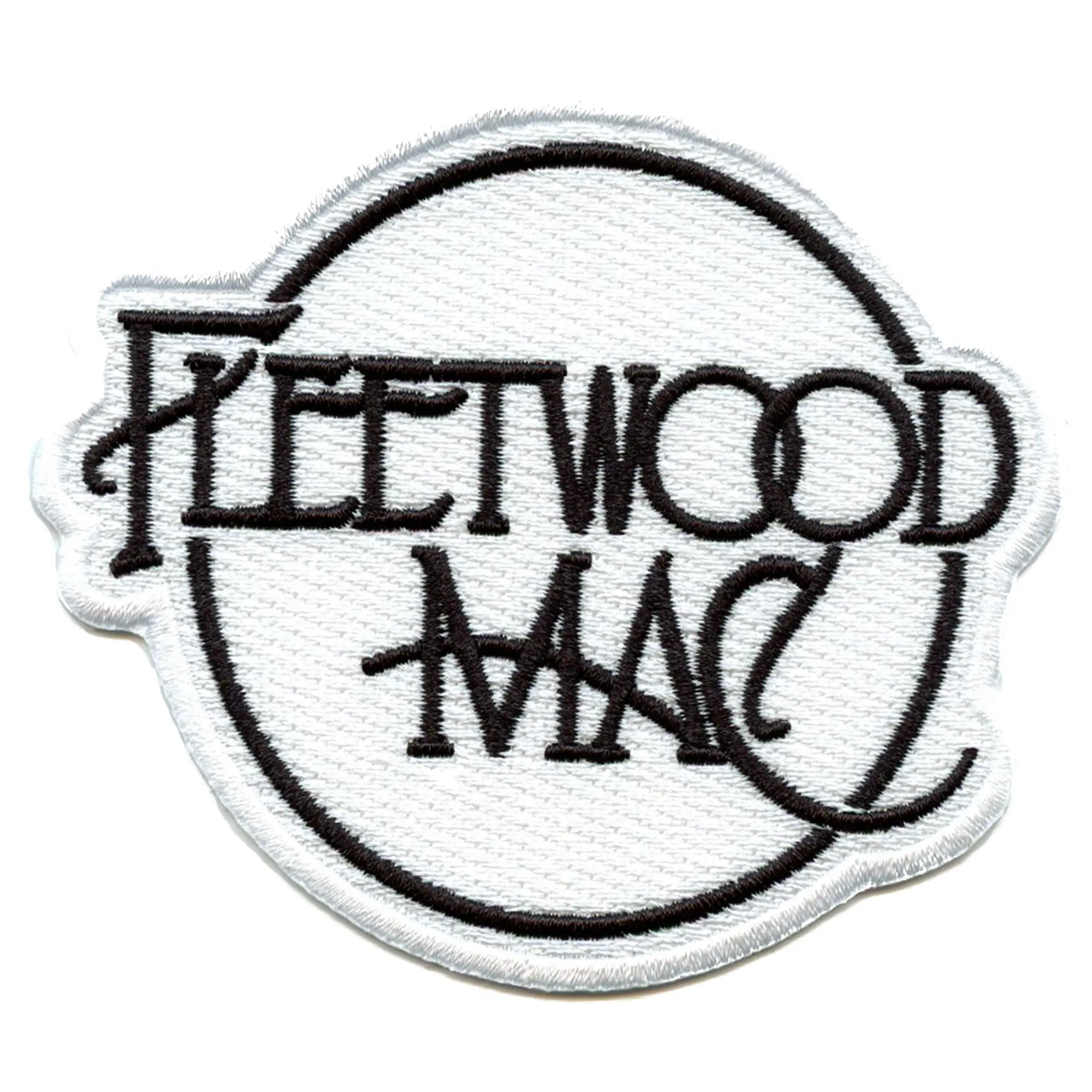 Fleetwood Mac Round Patch Classic Band Logo Embroidered Iron On