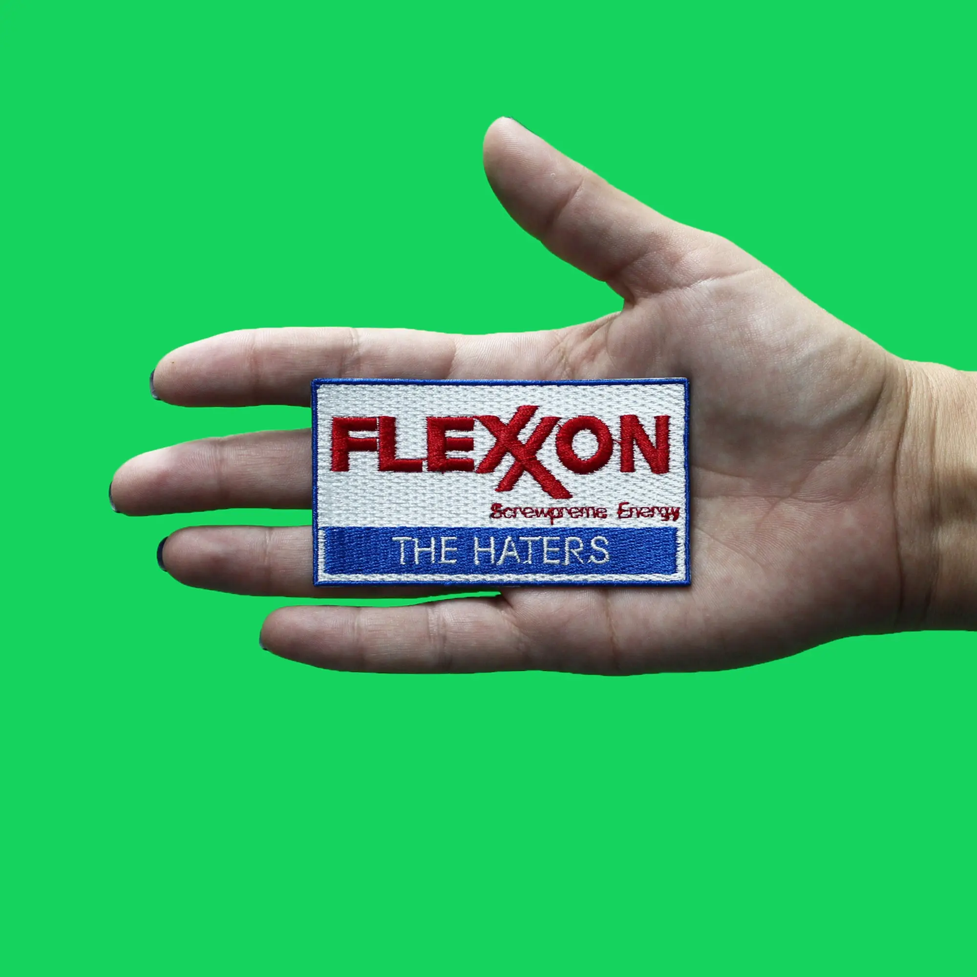 Flexxon the Haters Parody Patch Company Funny Houston Embroidered Iron On - Image 3