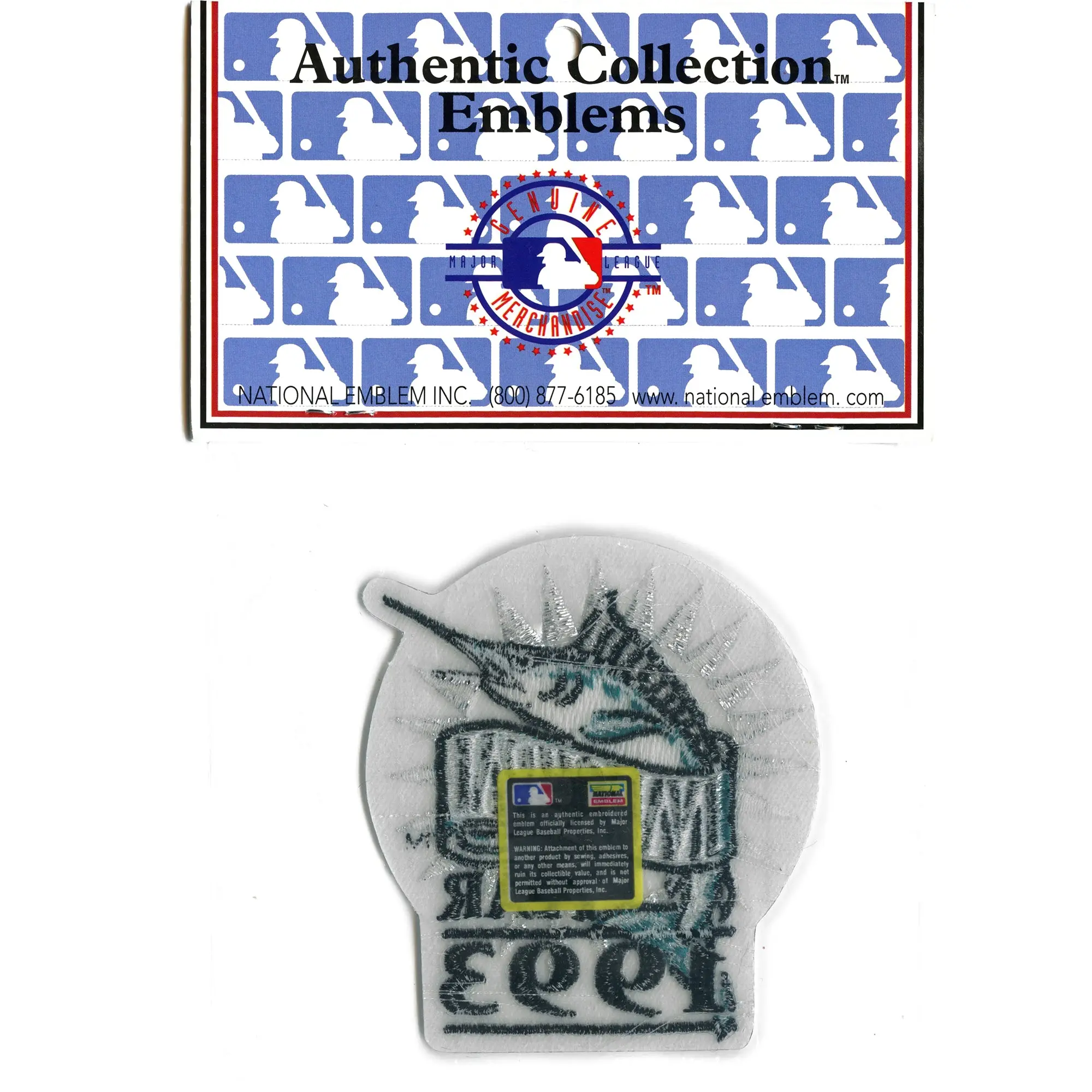 Florida Miami Marlins 1993 Inaugural Season Jersey Patch Embroidered Major League Baseball - Image 2
