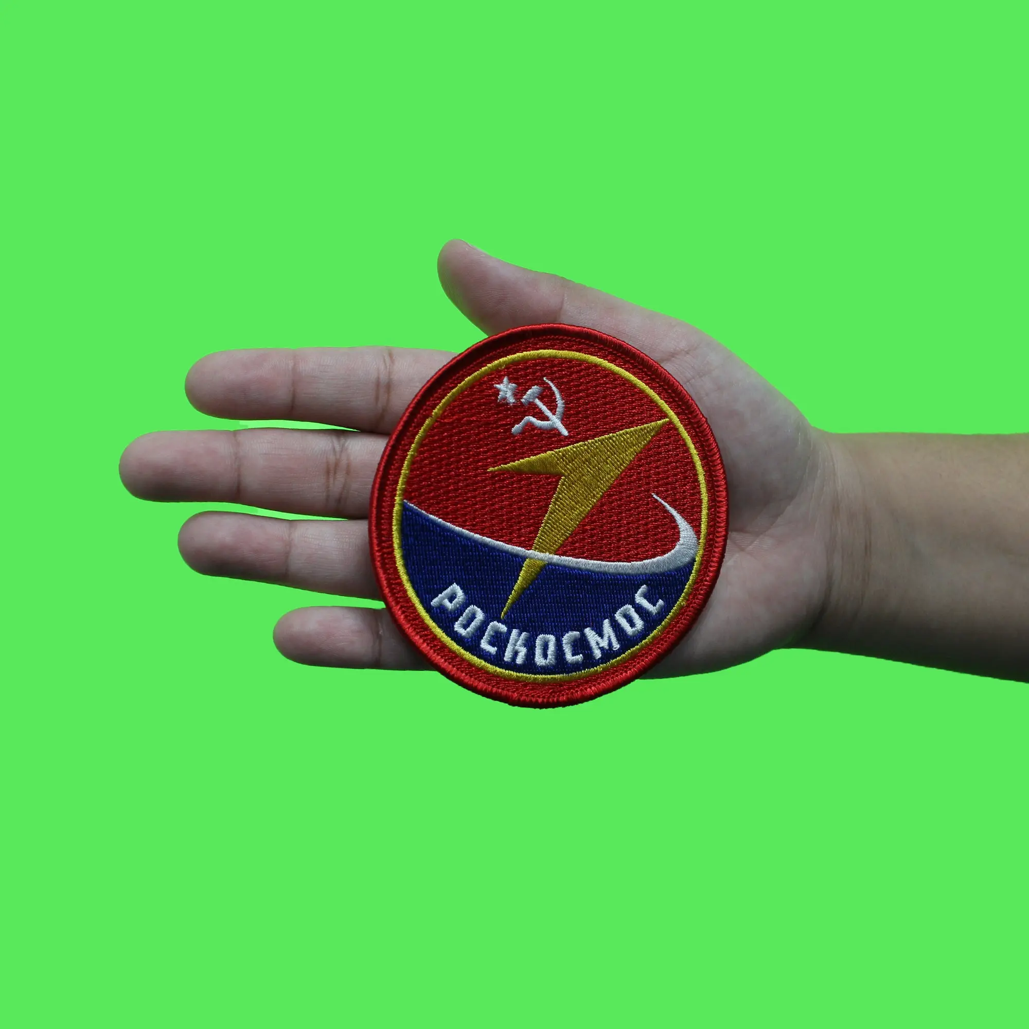 For All Mankind Patch Roscosmos Pockocmoc Space Embroidered Iron On - Image 2