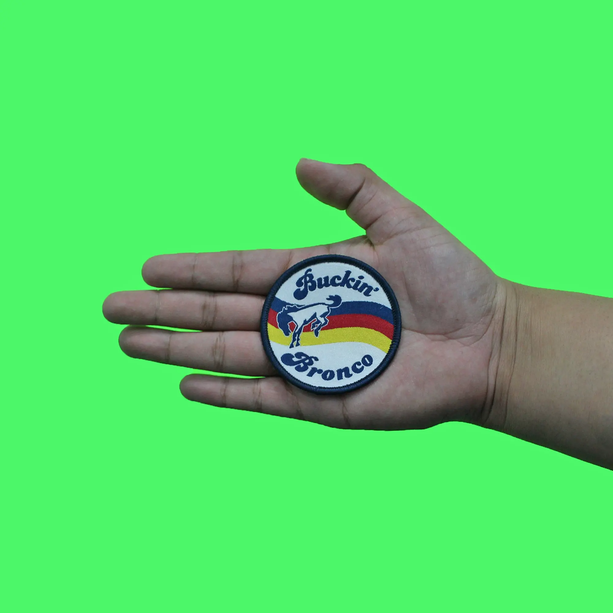 Ford Bucking Bronco Patch American Automotive Company Embroidered Iron On - Image 3