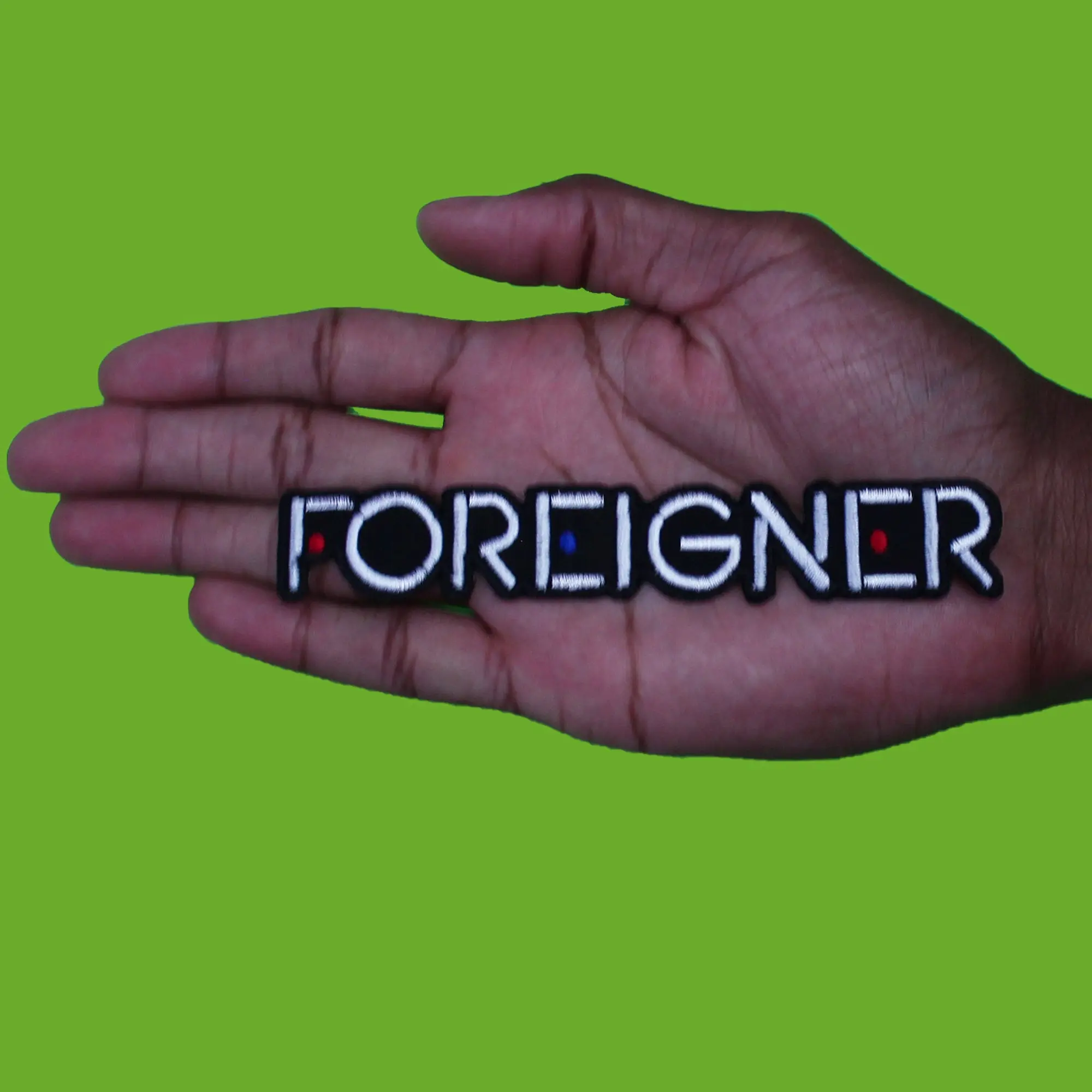 Foreigner Classic Logo Patch Hard Rock Band Embroidered Iron On - Image 2