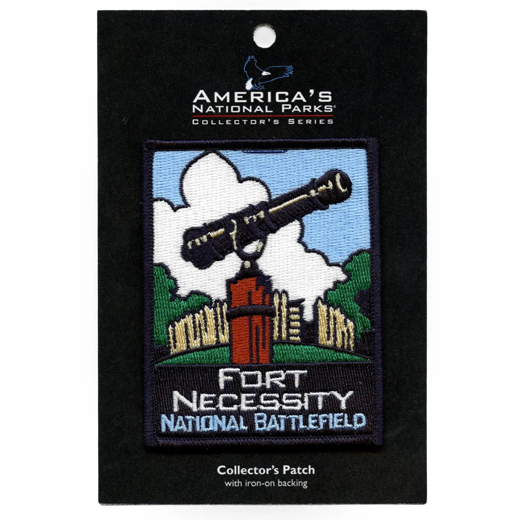 Fort Necessity National Battlefield Patch Fayette Historic Pennsylvania Embroidered Iron On - Image 2