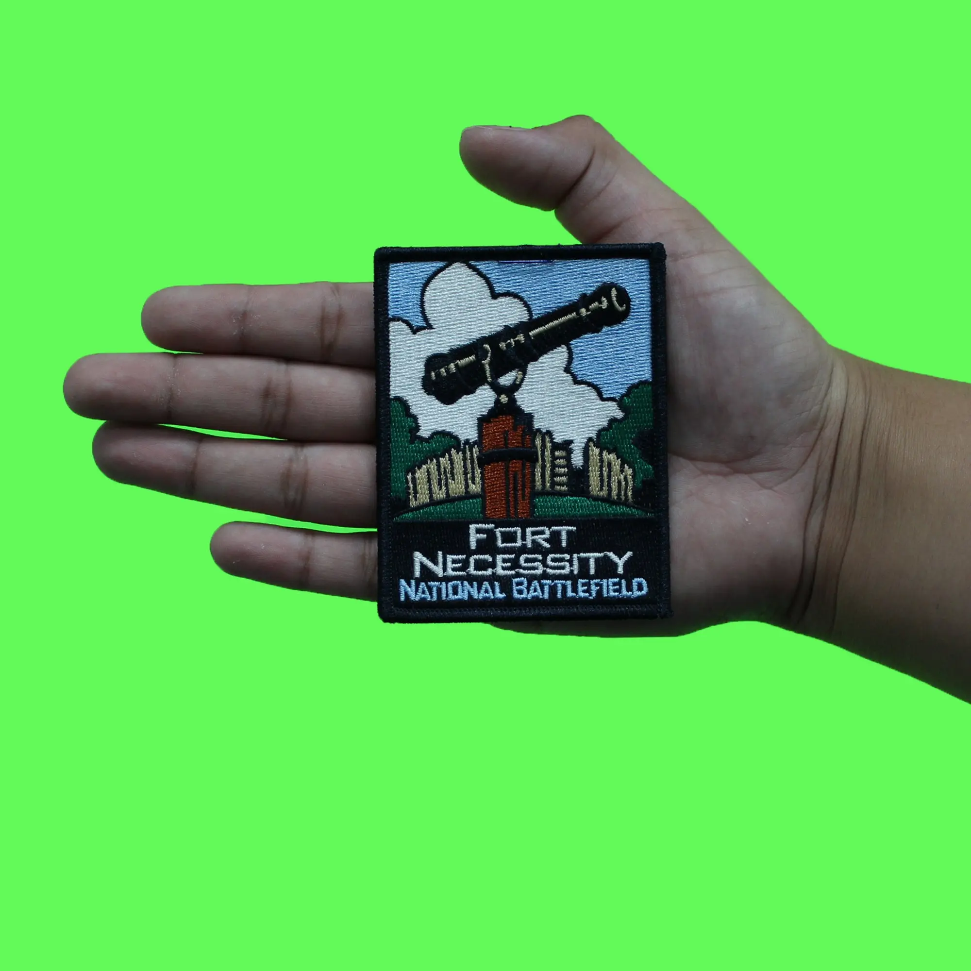 Fort Necessity National Battlefield Patch Fayette Historic Pennsylvania Embroidered Iron On - Image 3