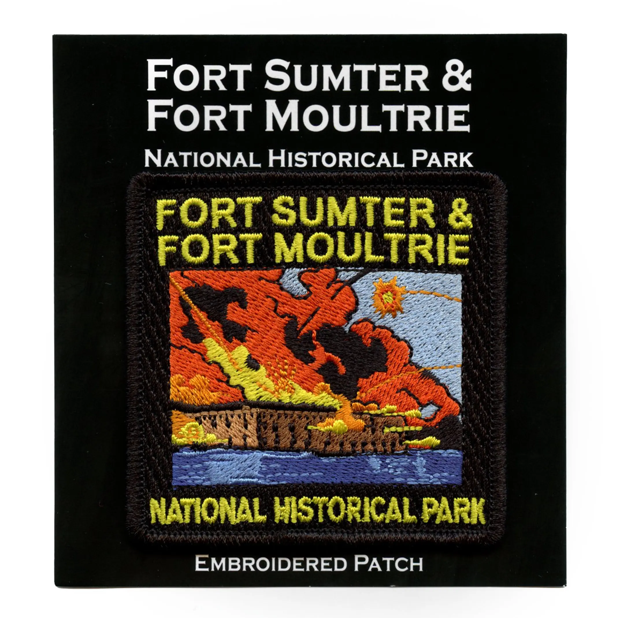Fort Sumter Fort Moultrie Battle Patch History Travel Embroidered Iron On - Image 2