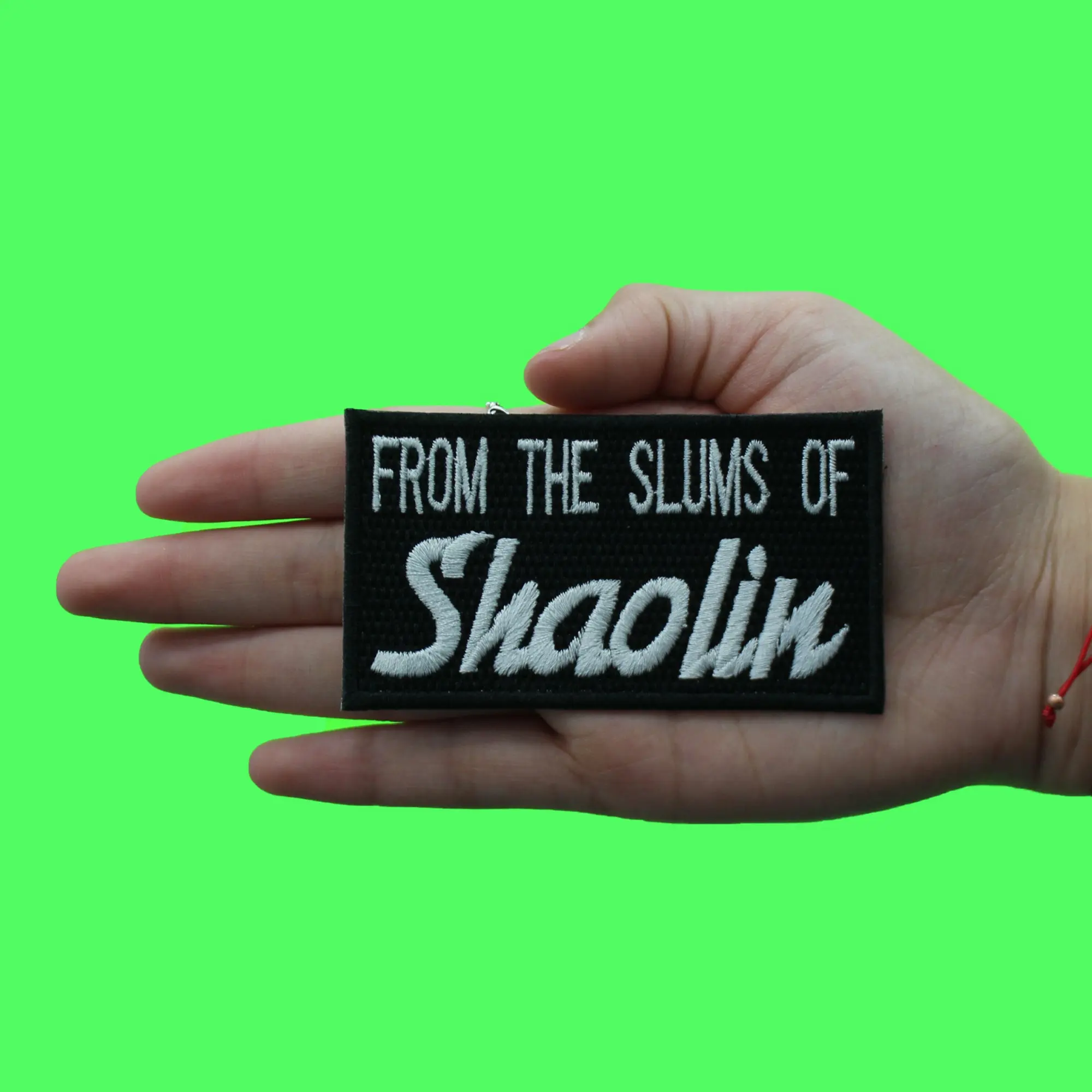 From The Slums Of Shaolin Patch Hip Hop Group Embroidered Iron On - Image 2
