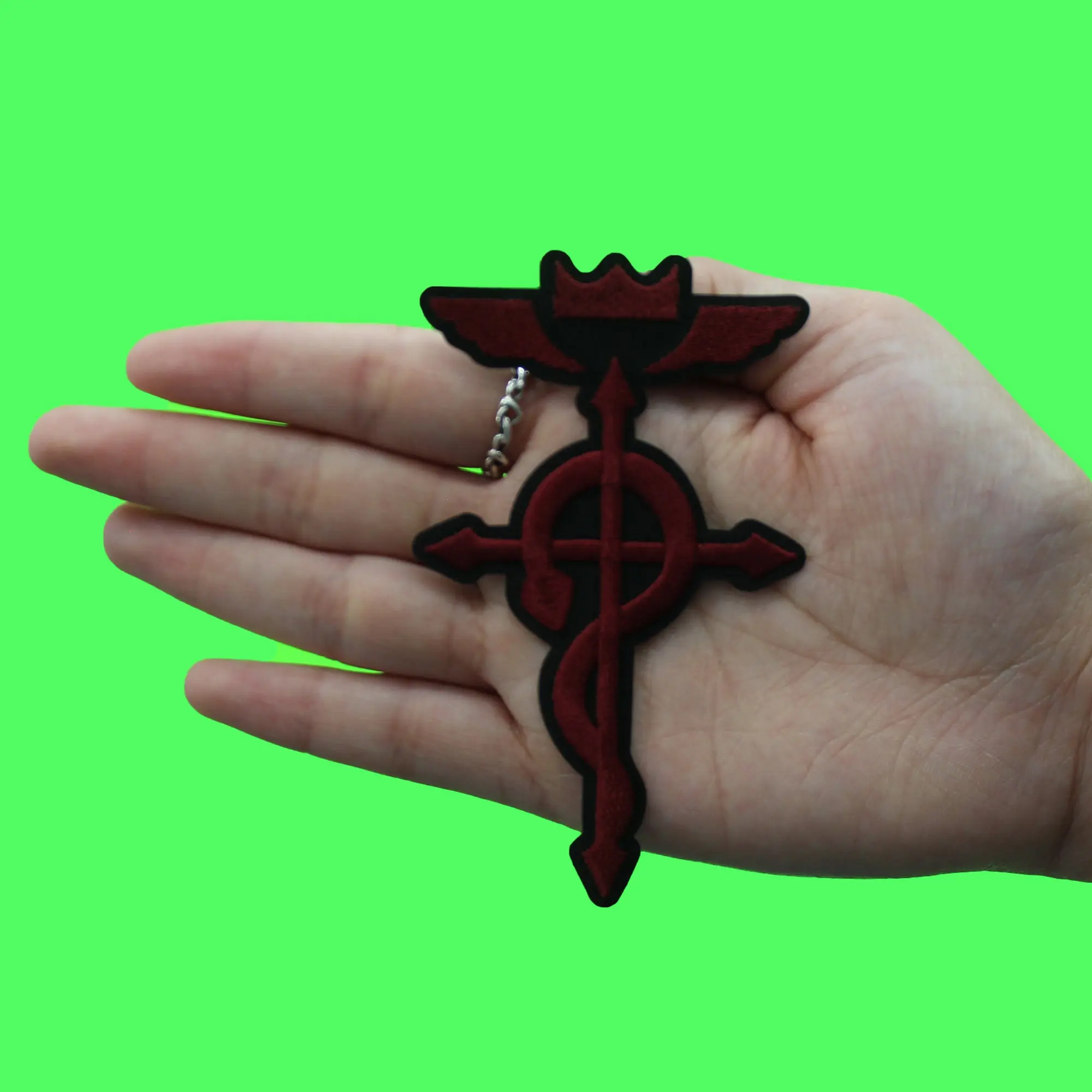 FullMetal Alchemist Patch Brotherhood Flamel Symbol Embroidered Iron On - Image 2