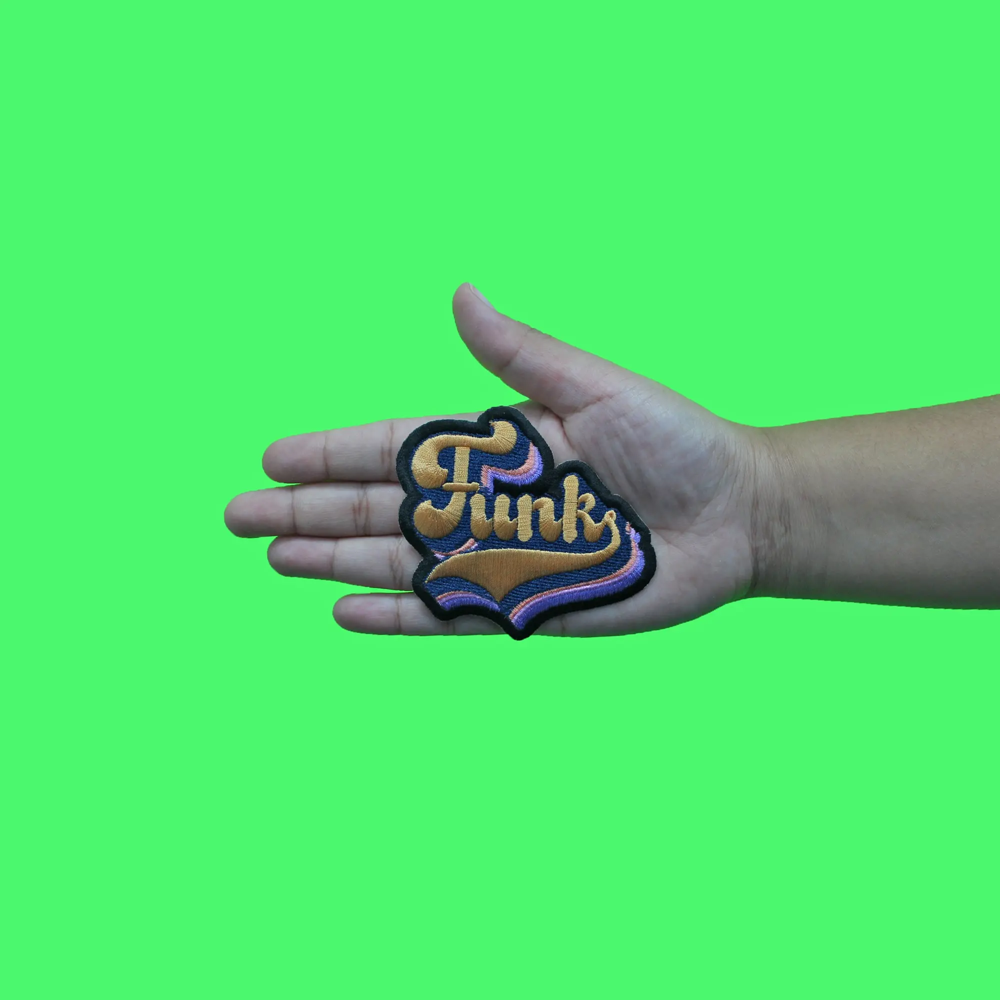 Funk Script Music Genre Patch Fan Instrumental Embroidered Iron On - Image 2