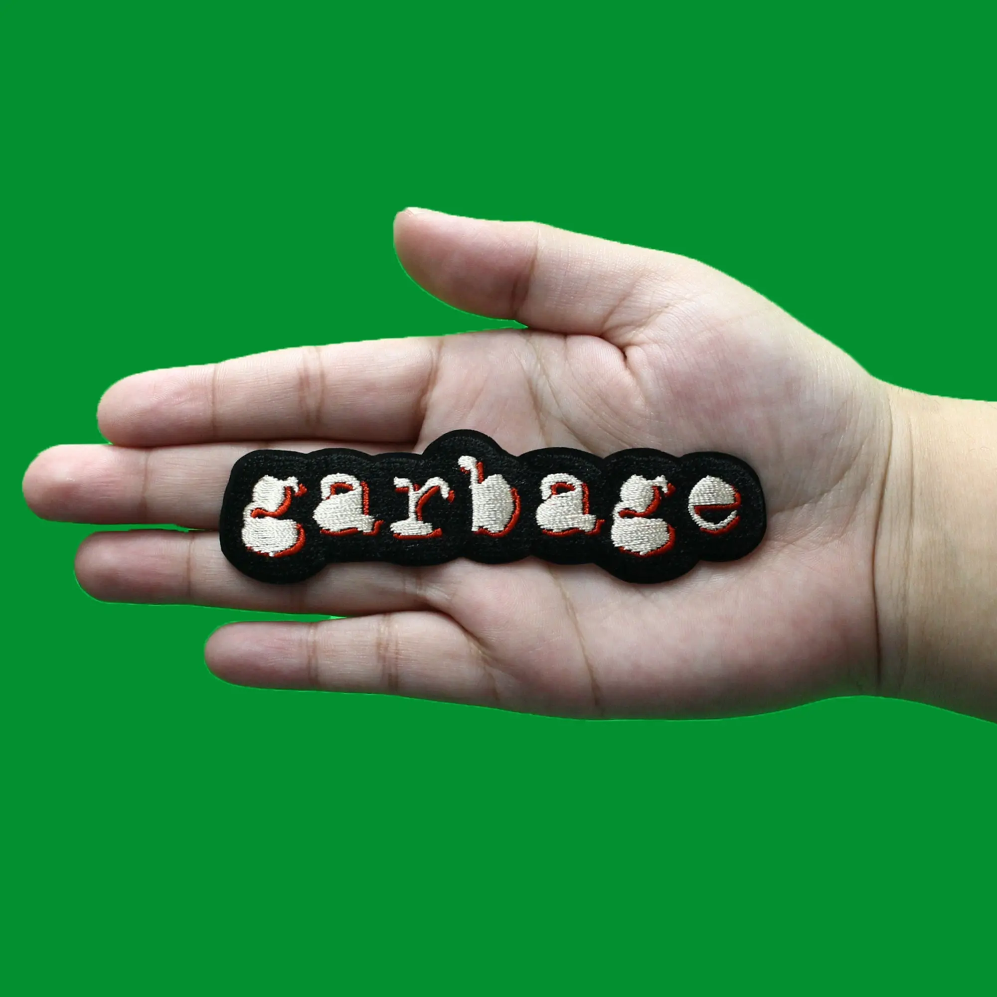 Garbage Main Logo Patch Alternative Rock Band Embroidered Iron On - Image 2