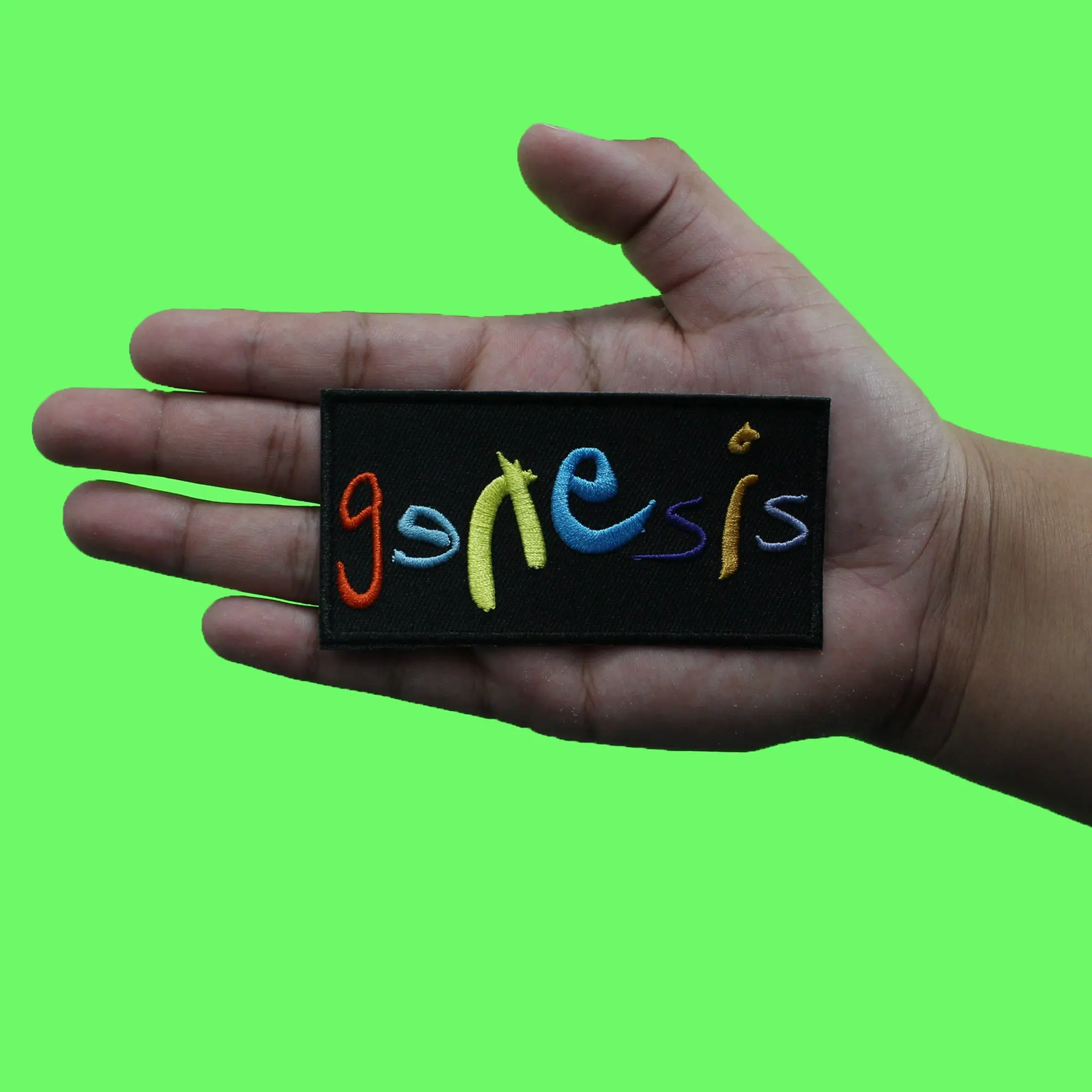 Genesis Written Colorful Logo Patch English Rock Band Embroidered Iron On - Image 2