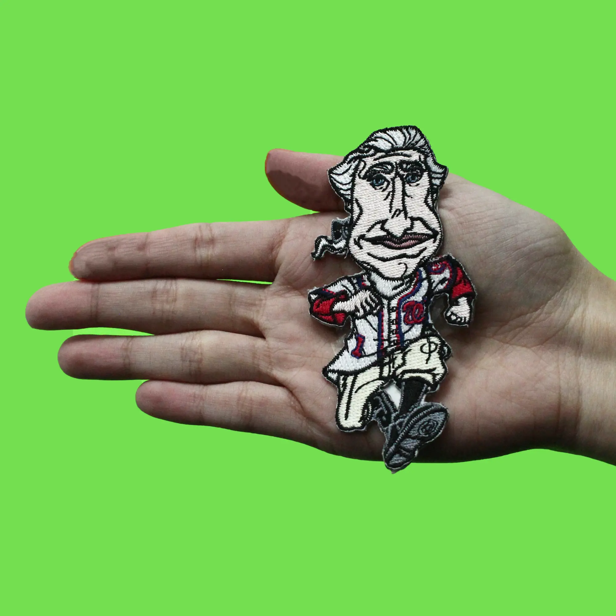 George Washington First President Nationals Team Mascot Self Adessive Patch - Image 2