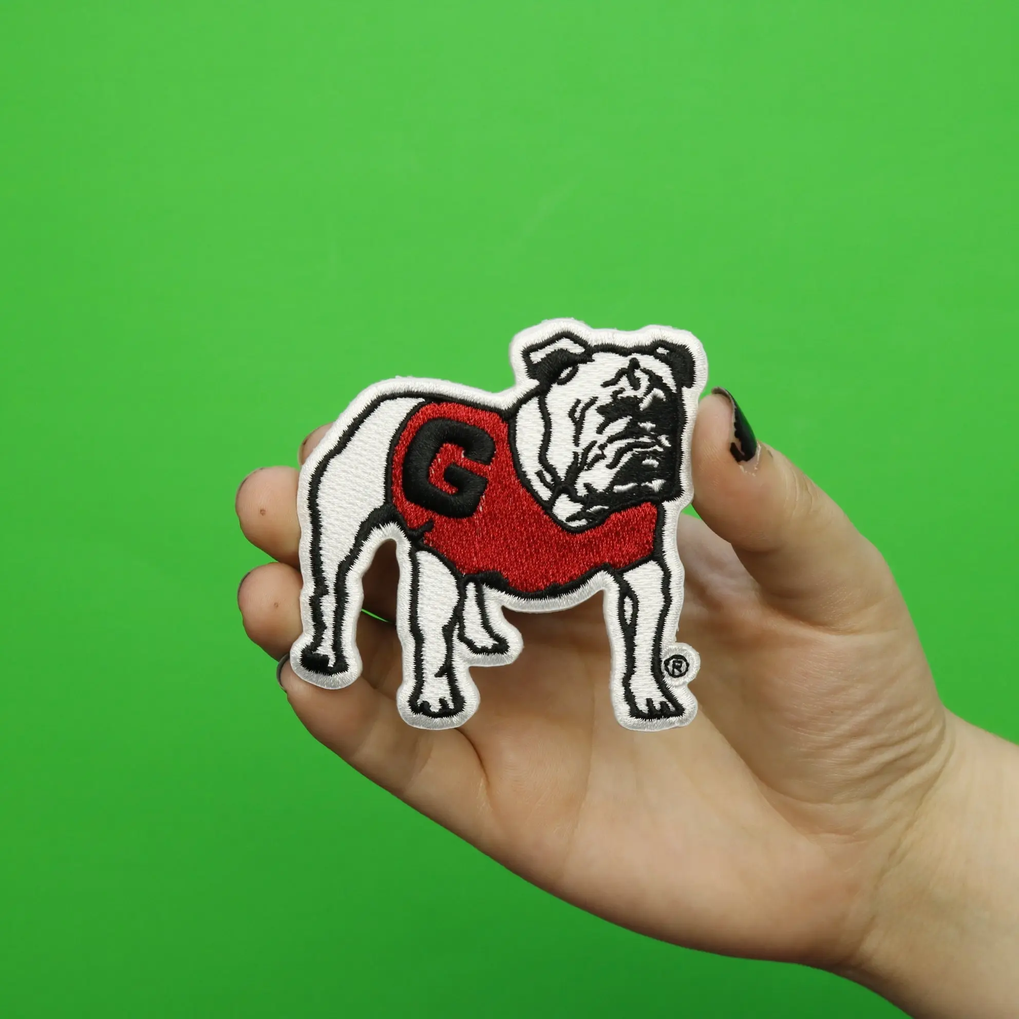 Georgia Bulldogs Mascot UGA Embroidered Iron-On Patch - Image 2