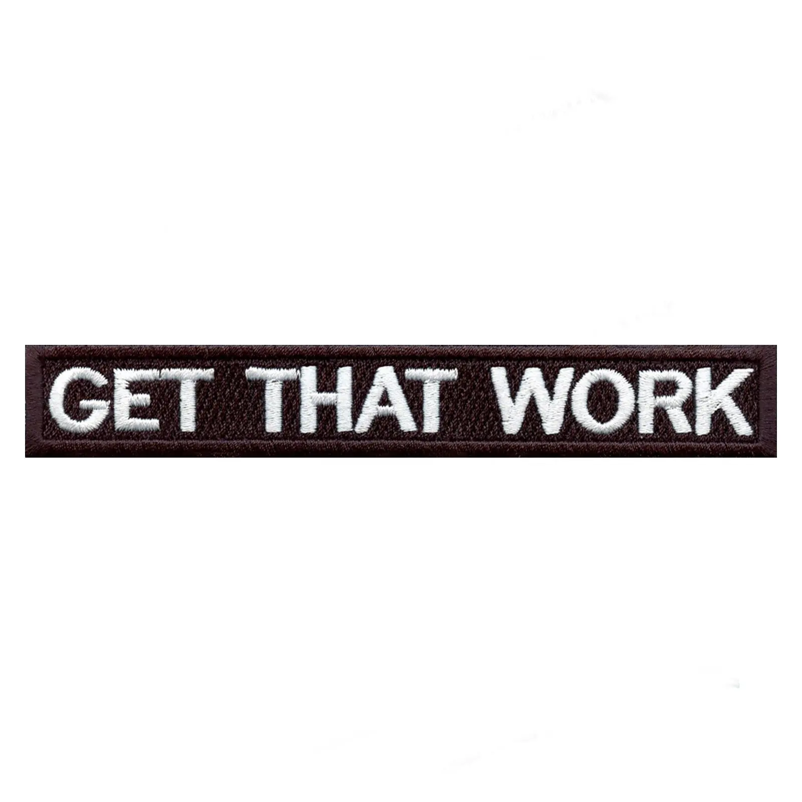 Get That Work Box Logo Embroidered Iron On Patch